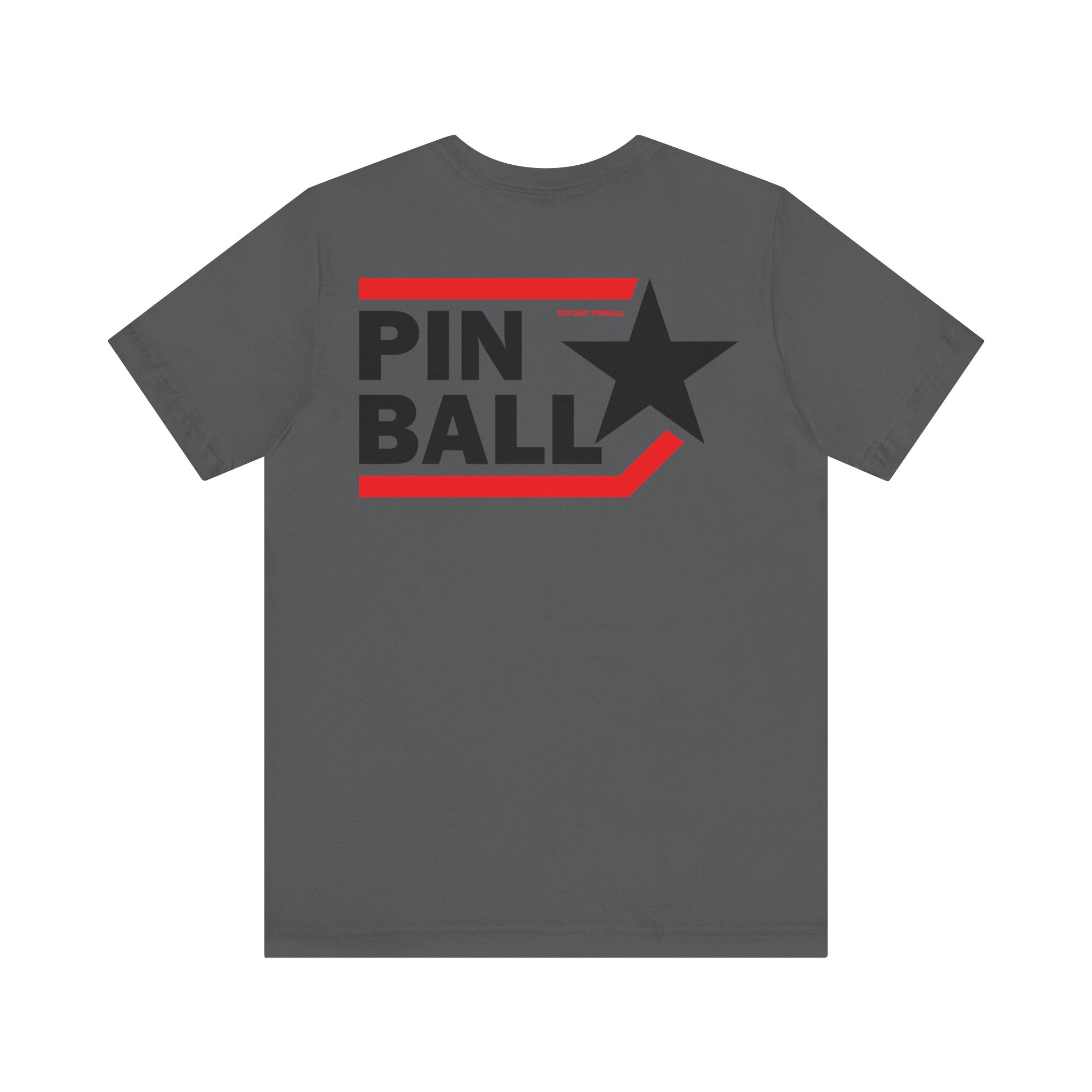 PINBALL Star - Front & Back Print Unisex Jersey Short Sleeve Tee