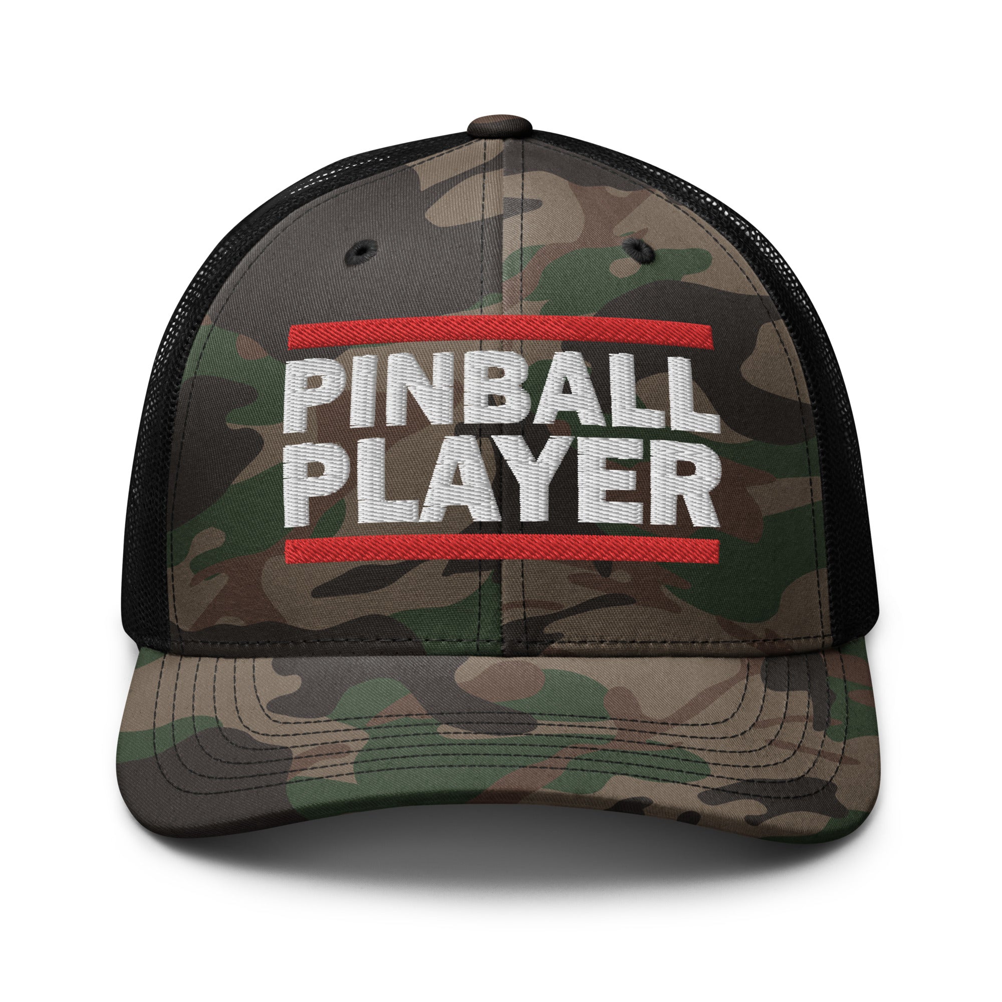 PINBALL PLAYER - Camouflage trucker hat