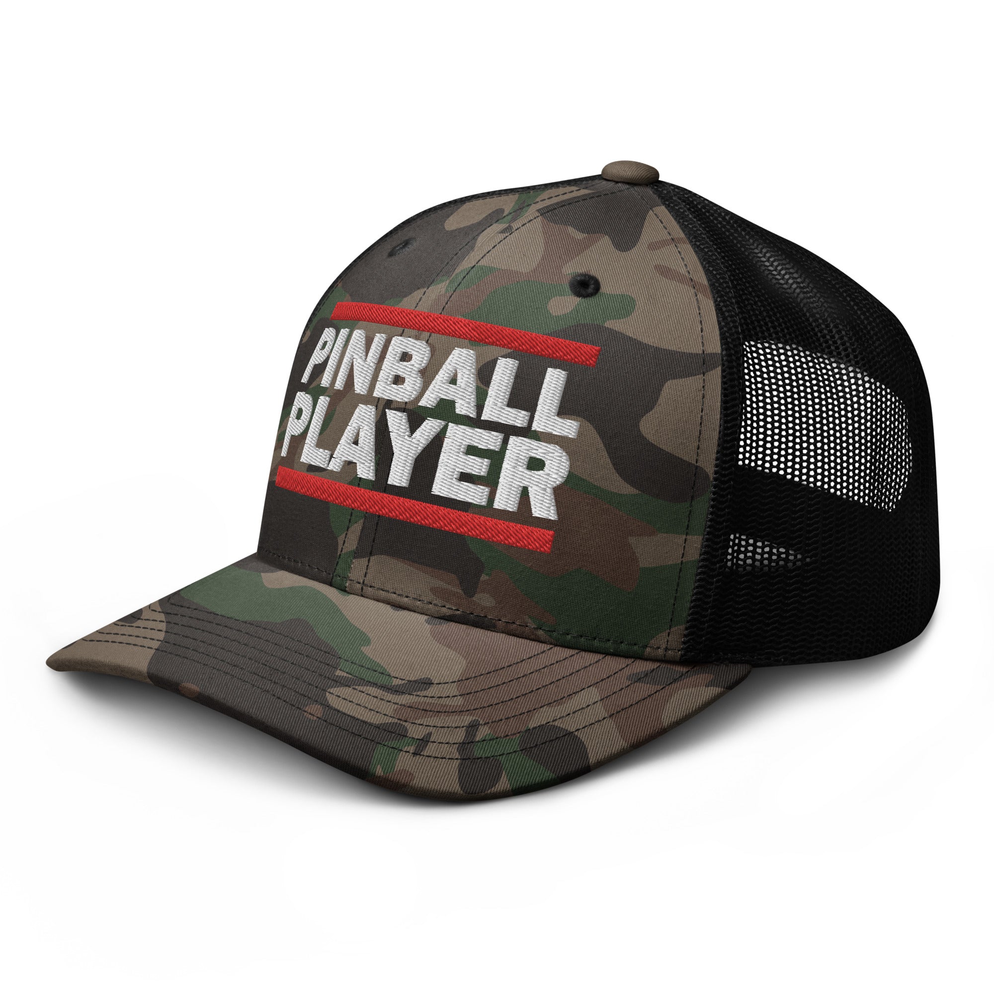 PINBALL PLAYER - Camouflage trucker hat