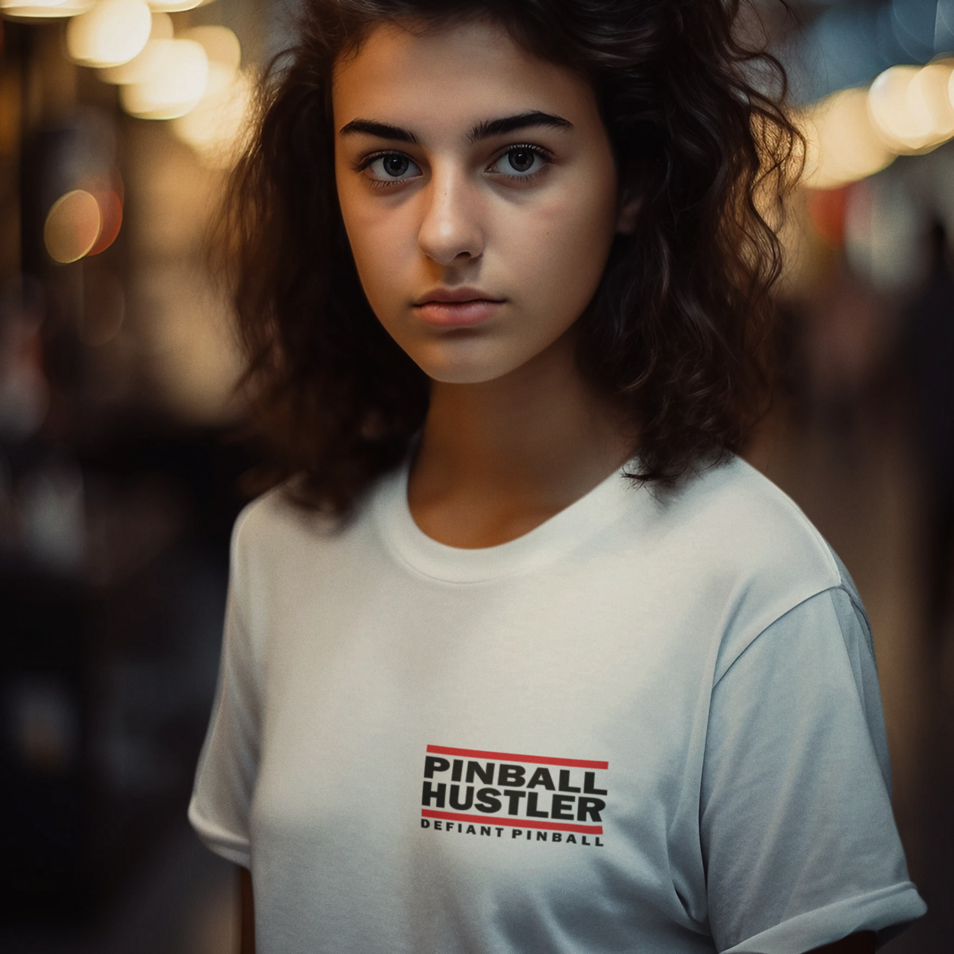 PINBALL HUSTLER - Front & Back Print Unisex Jersey Short Sleeve Tee