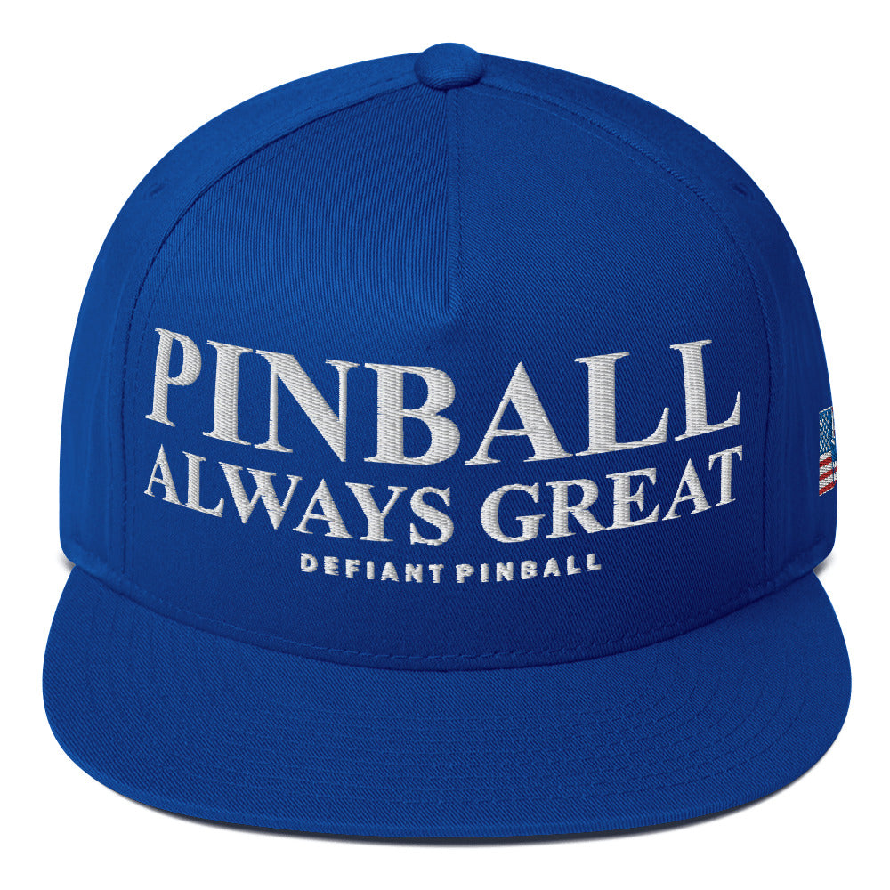 PINBALL ALWAYS GREAT - Flat Bill Cap