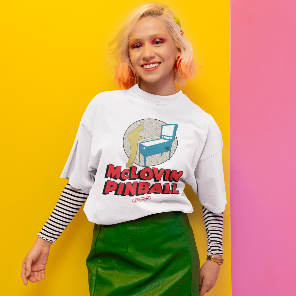 【新品2XL】Tefuny / WACKY PATTERN V5 TEE McLOVIN PINBALL - Unisex Jersey Short Sleeve Tee | Defiant