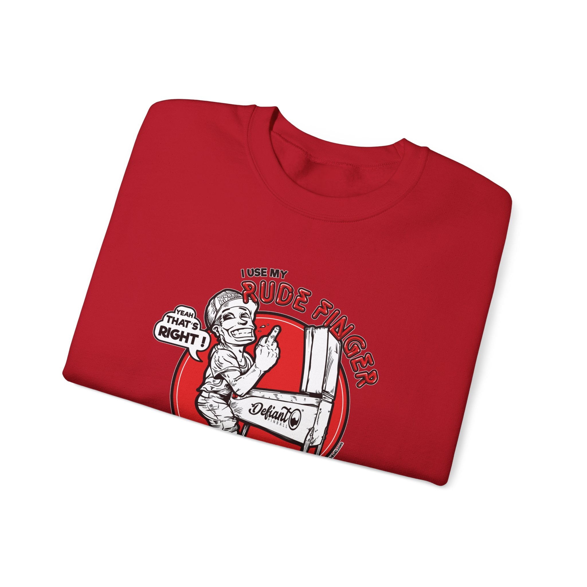 RUDE FINGER - Unisex Heavy Blend™ Crewneck Sweatshirt Jumper