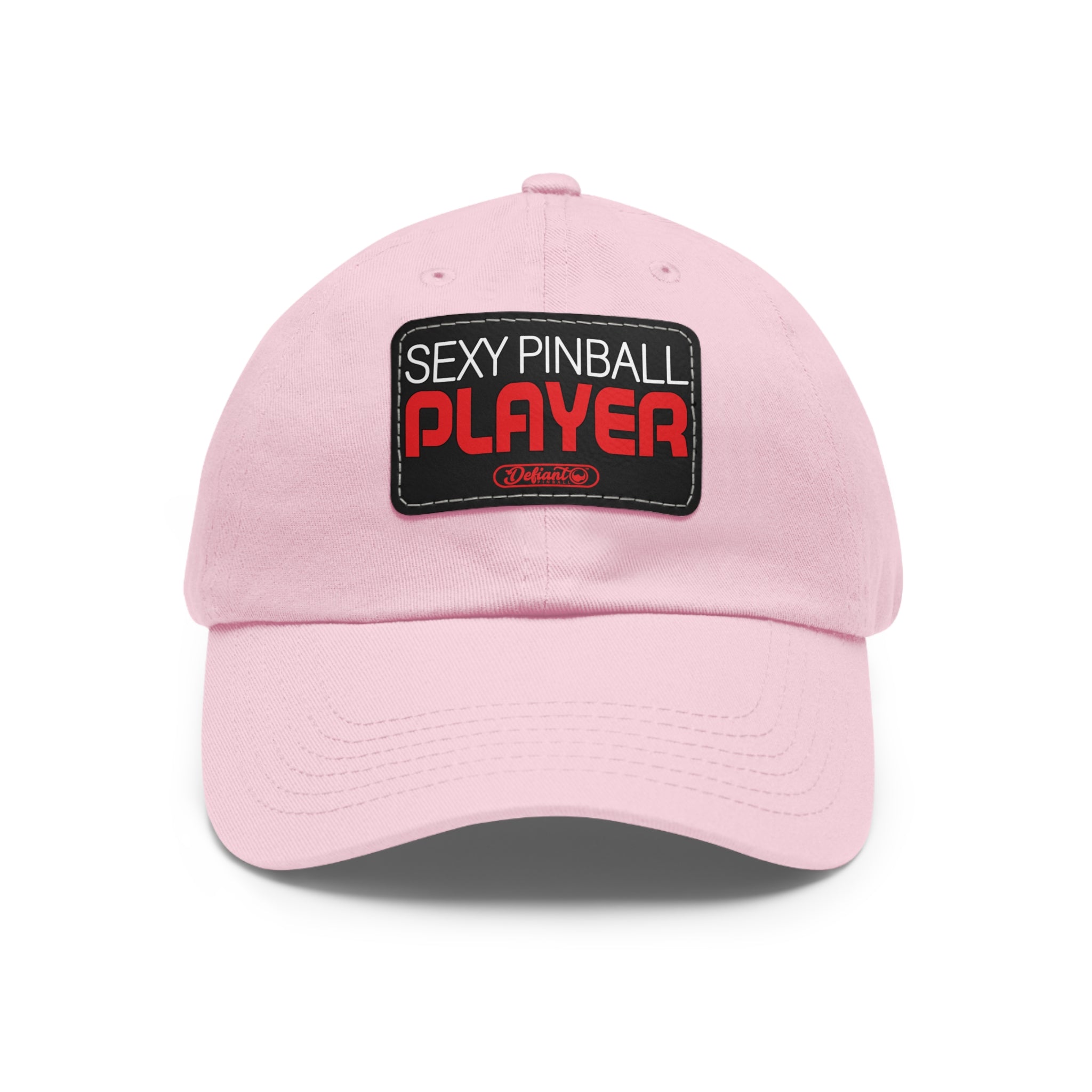 Sexy Pinball  Play - Dad Hat with Leather Patch (Rectangle)