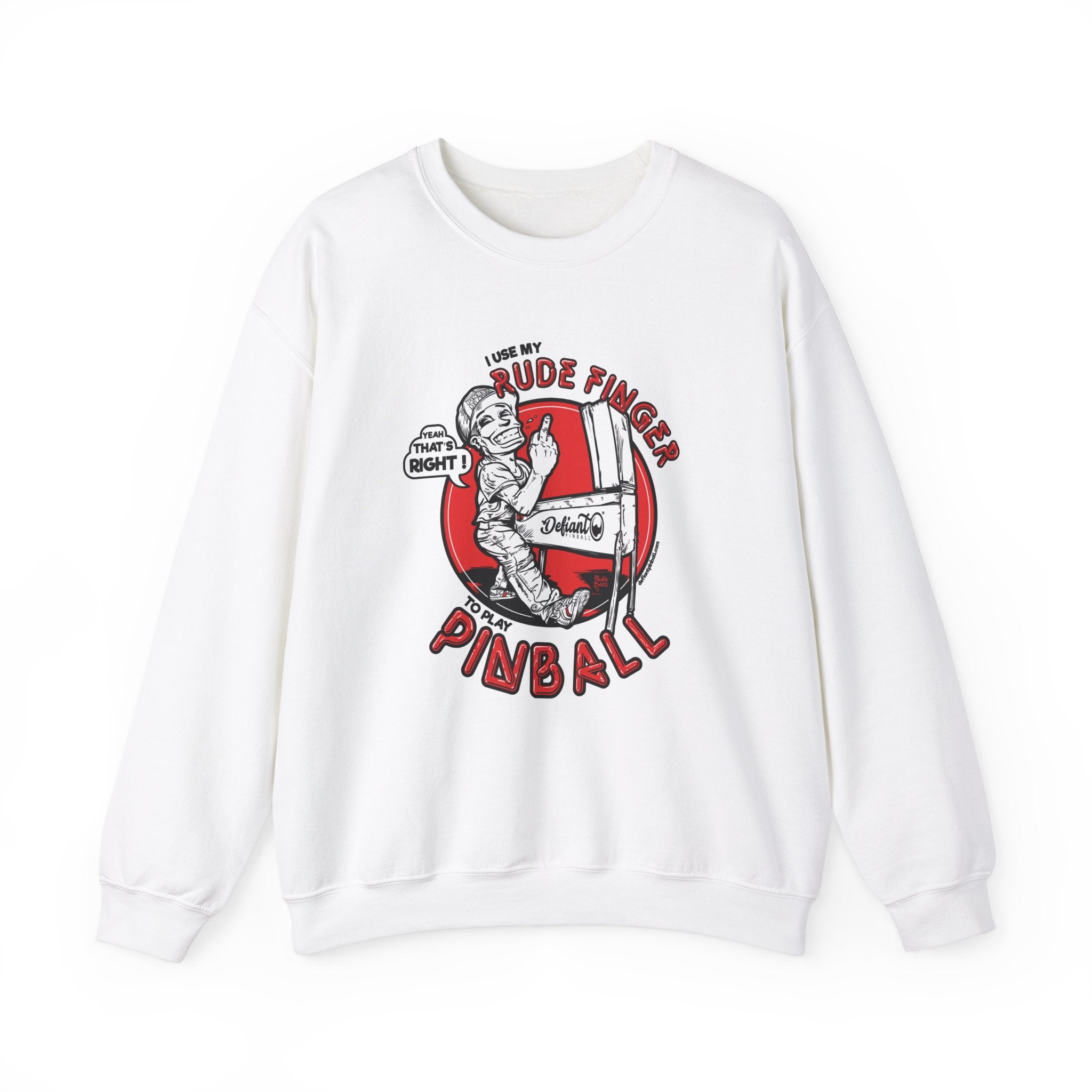 RUDE FINGER - Unisex Heavy Blend™ Crewneck Sweatshirt Jumper