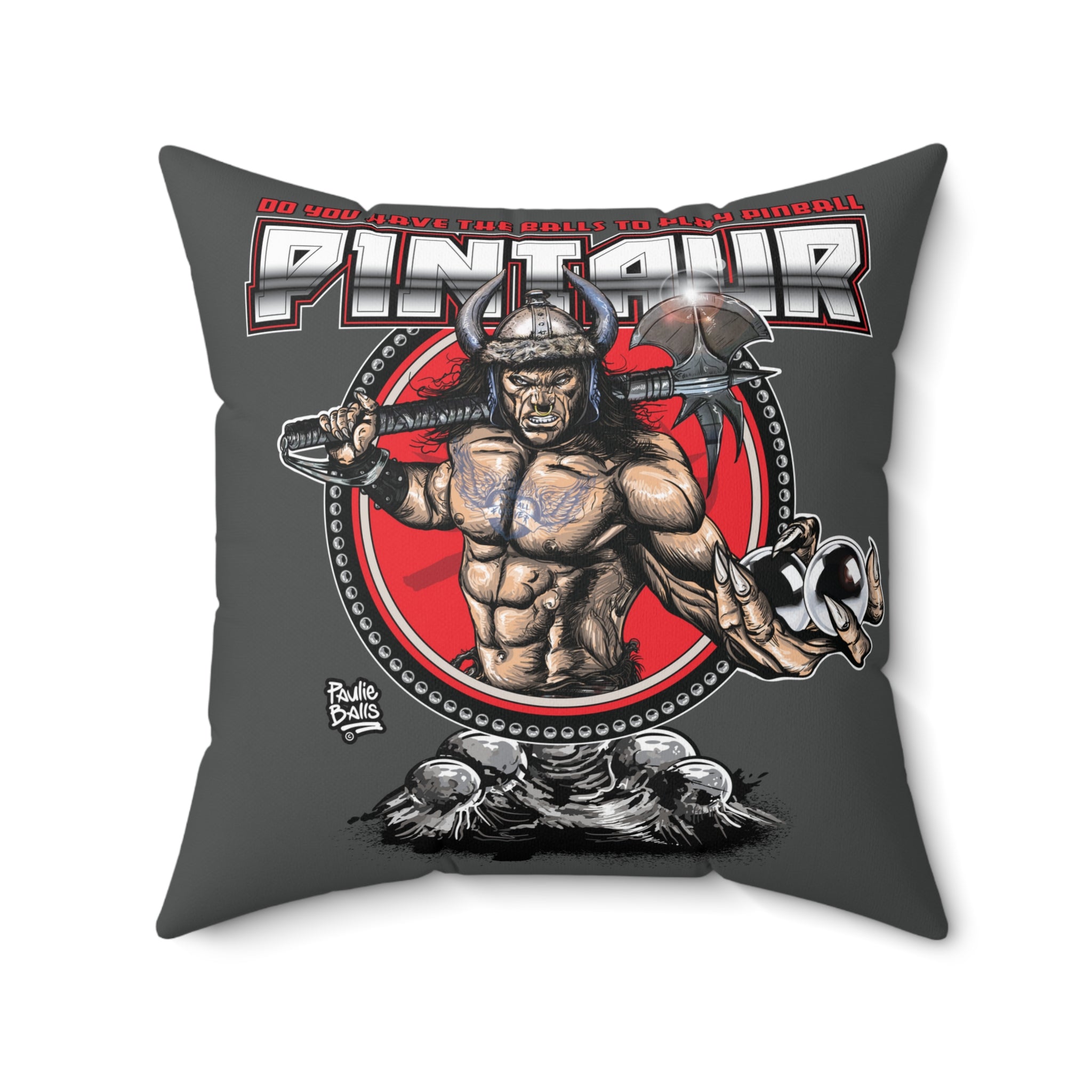 PINTAUR - Spun Polyester Square Pillow