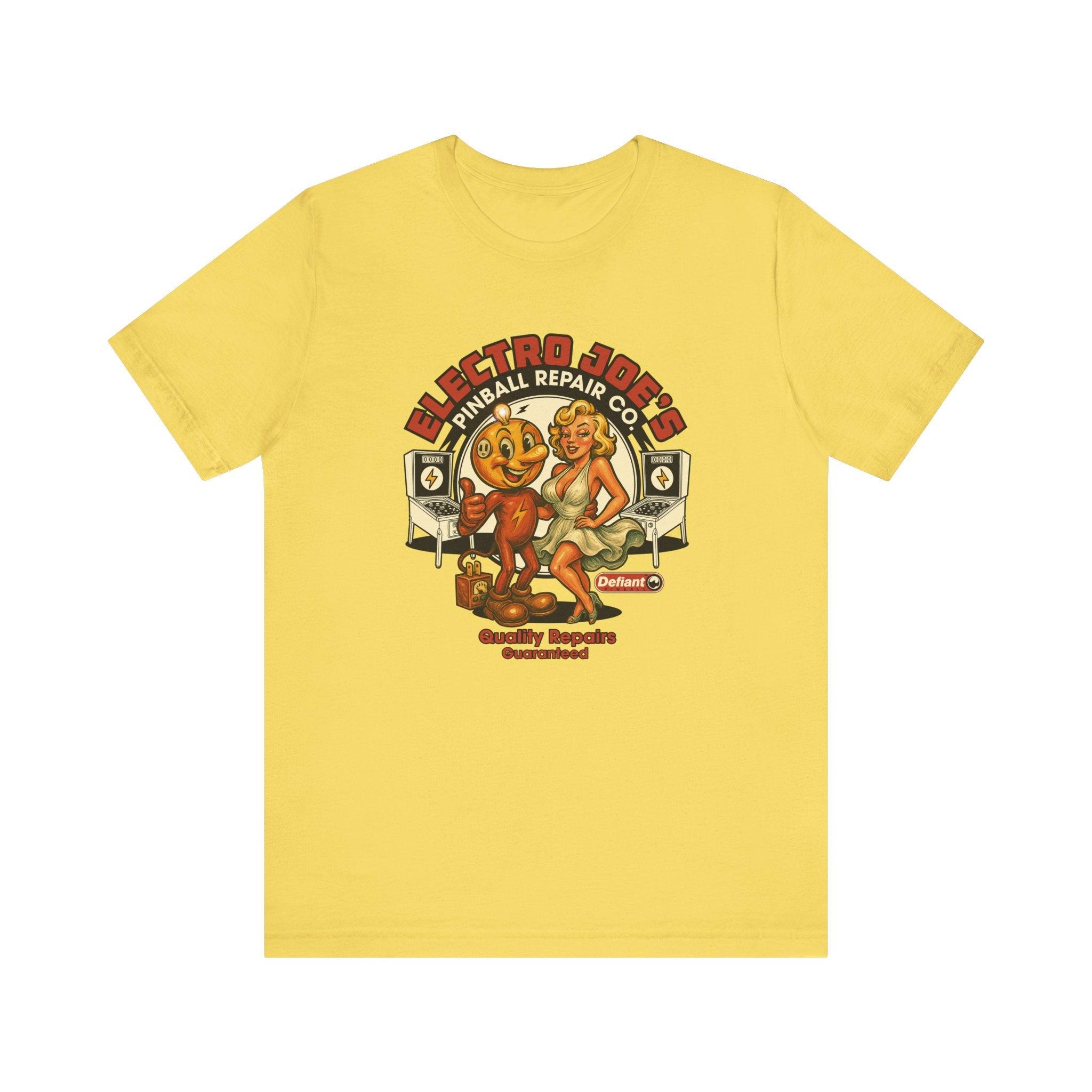 ELECTRO JOE’S PINBALL REPAIR CO. - Unisex Jersey Short Sleeve Tee