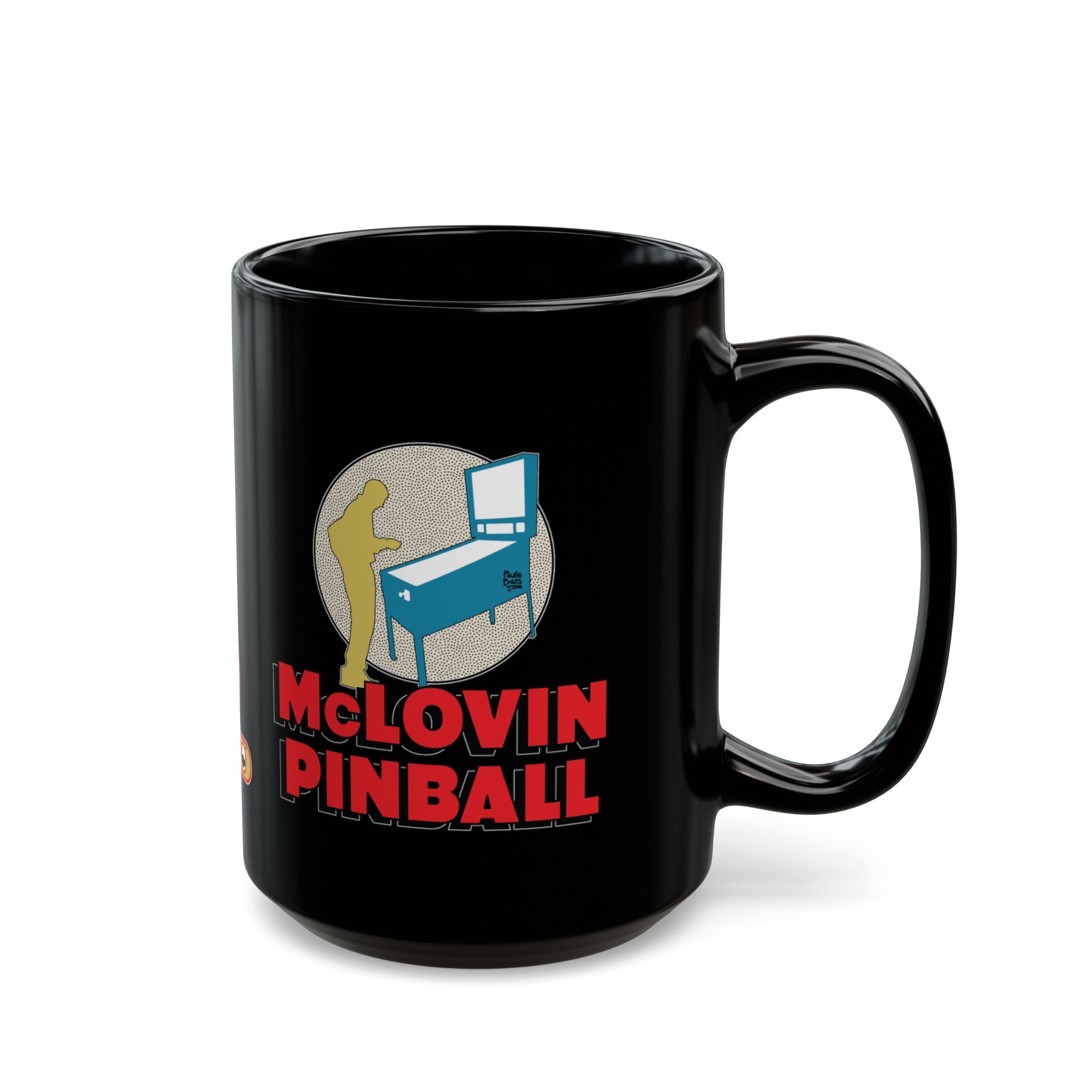 McLOVIN PINBALL - Black Mug (11oz, 15oz)