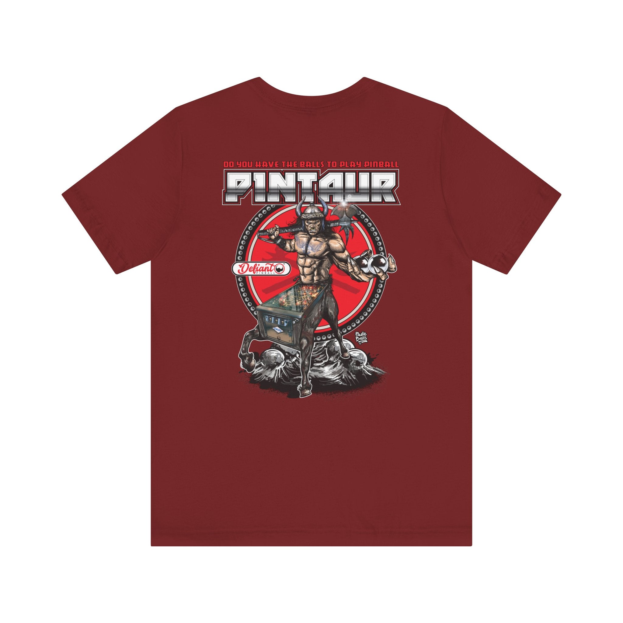 PINTAUR - Front & Back Print  Unisex Jersey Short Sleeve Tee