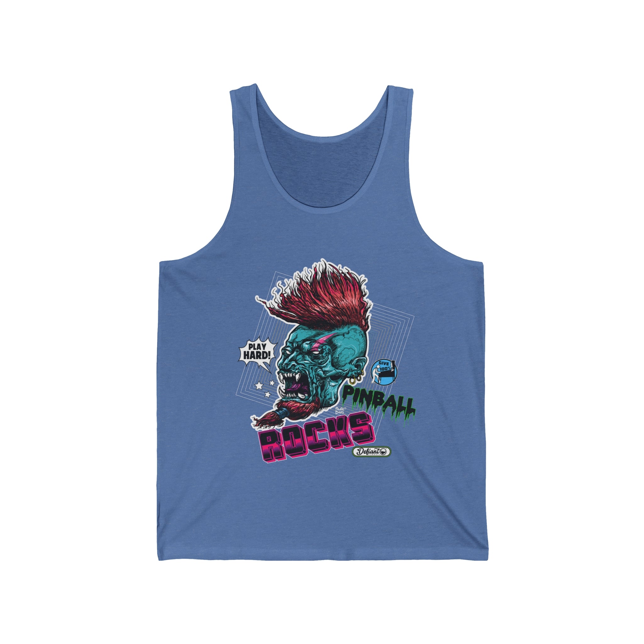 PINBALL ROCKS - (Demon Version) - Unisex Jersey Tank
