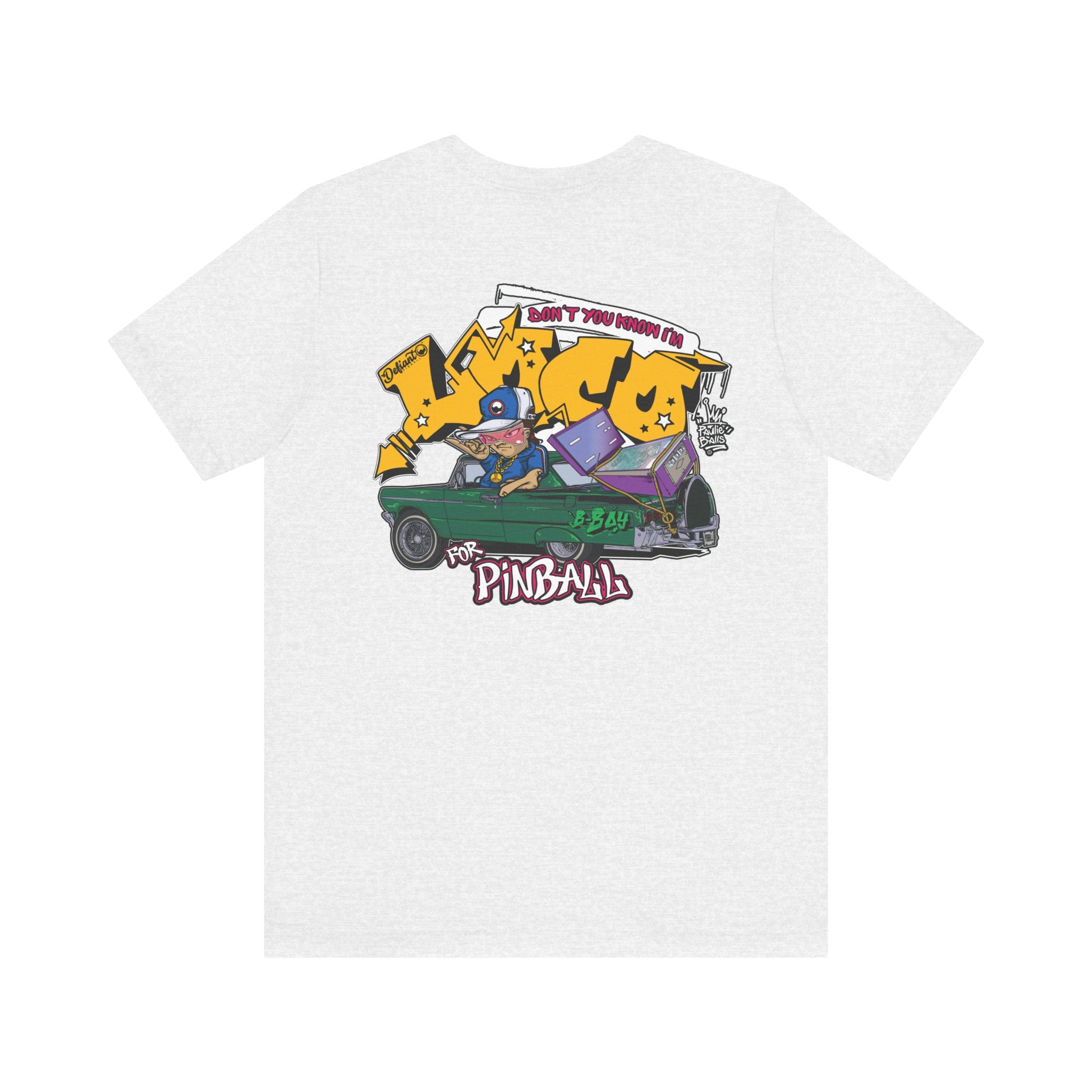LOCO FOR PINBALL - Front & Back Print Unisex Jersey Short Sleeve Tee
