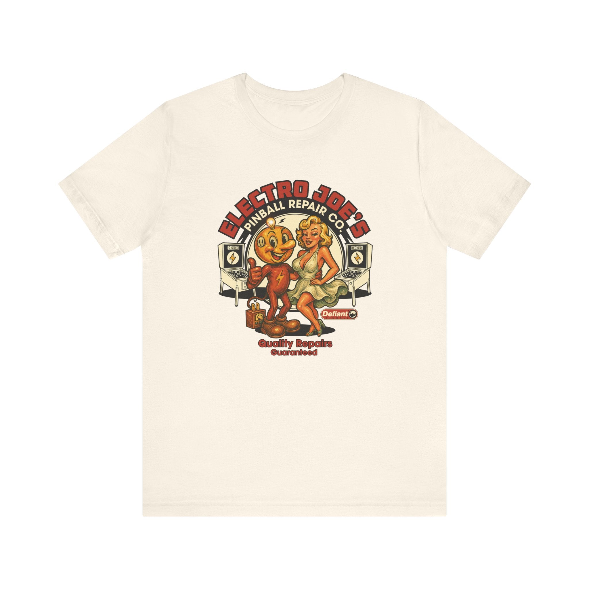 ELECTRO JOE’S PINBALL REPAIR CO. - Unisex Jersey Short Sleeve Tee