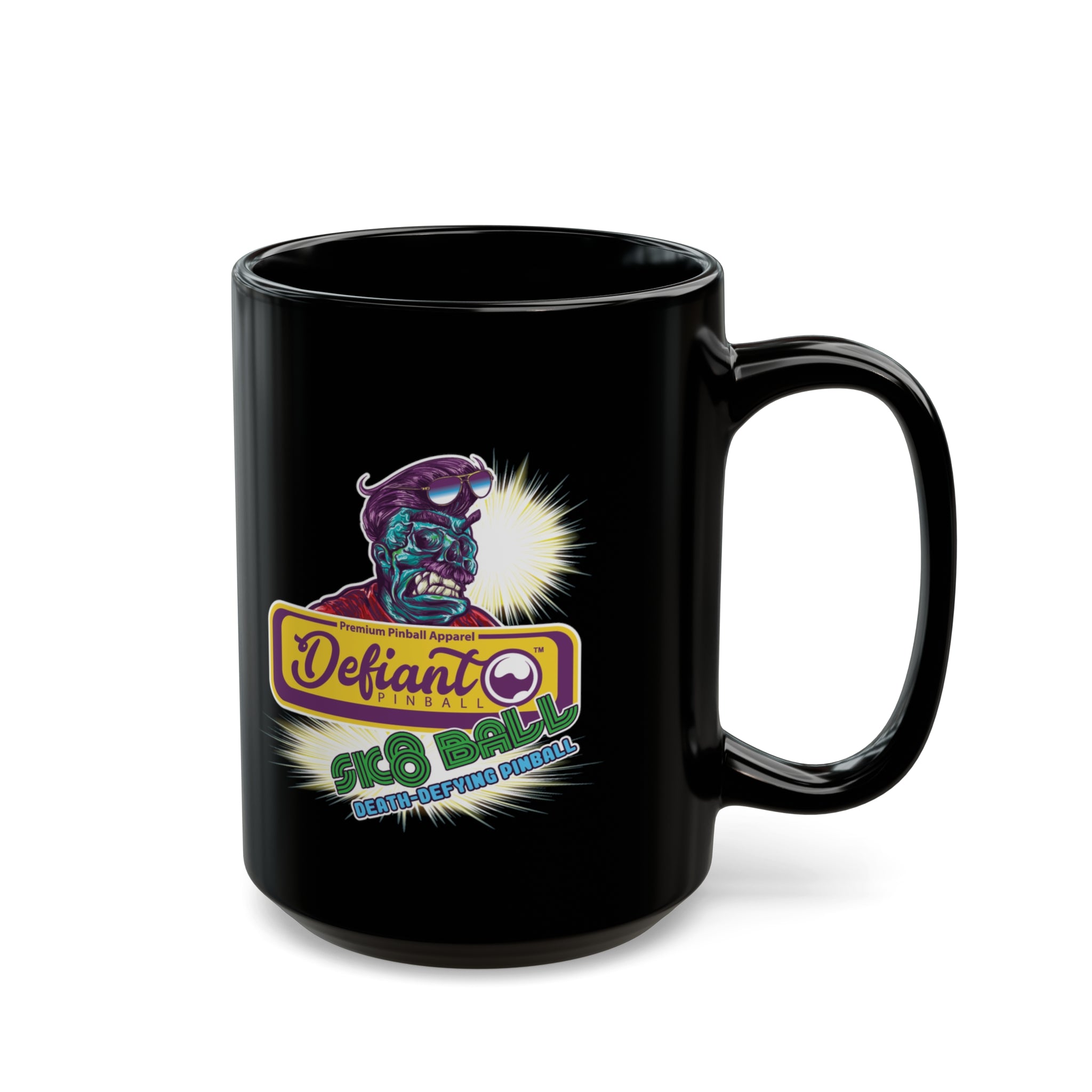 SK8 BALL - Black Mug (11oz, 15oz)