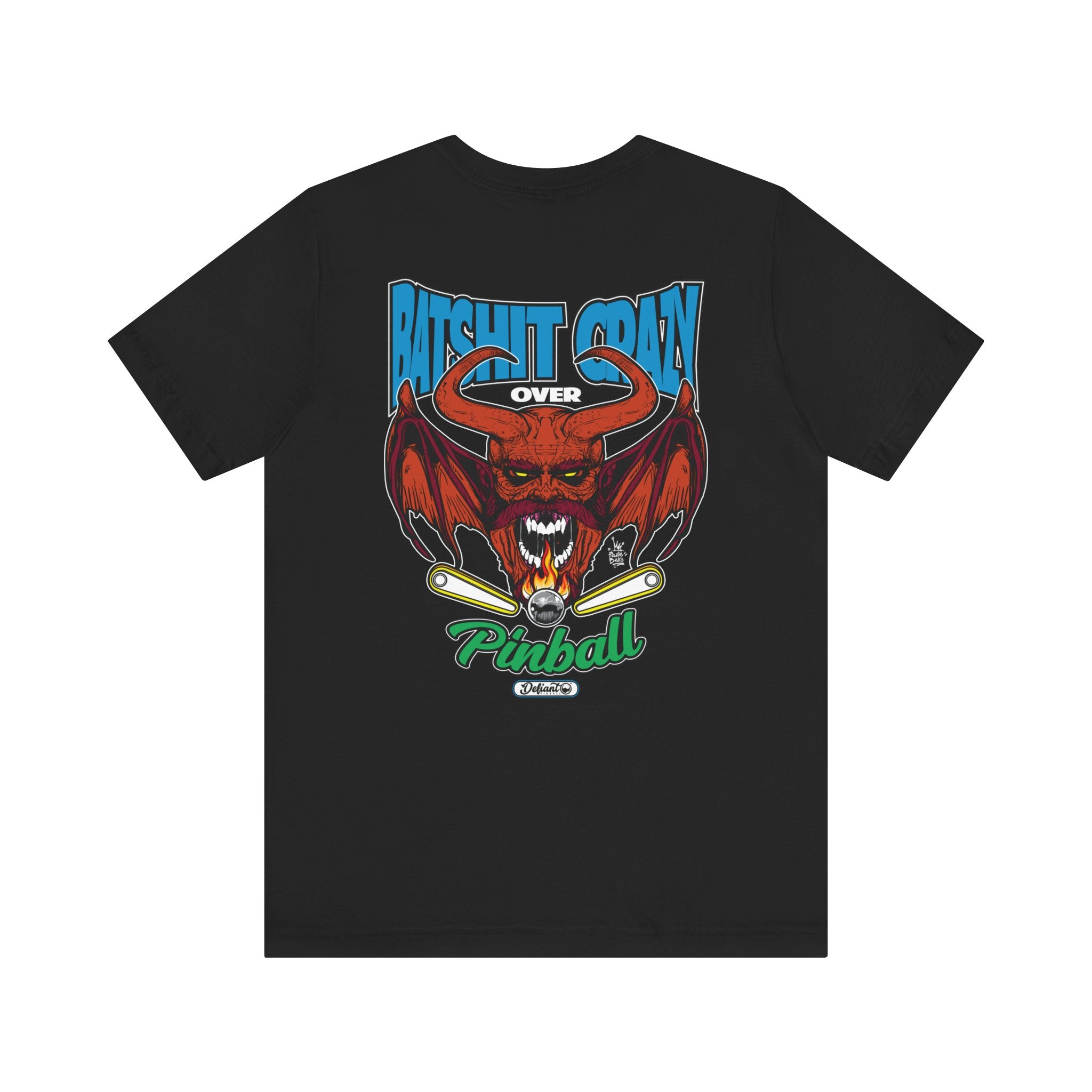 Bat Shit Crazy - Front & Back Print Unisex Jersey Short Sleeve Tee