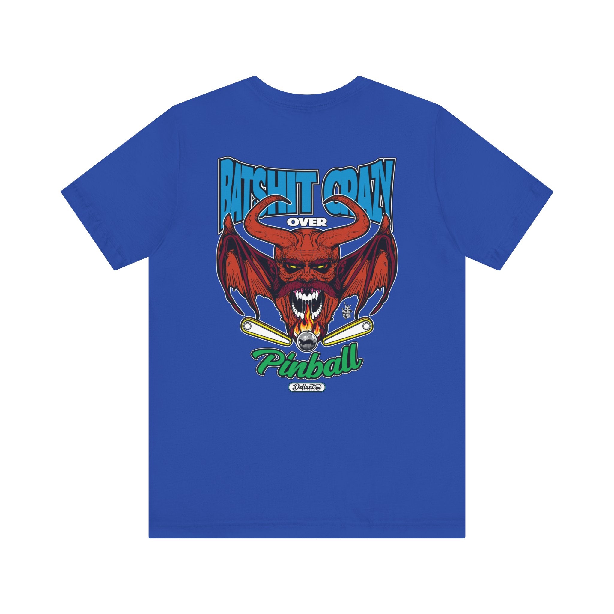 Bat Shit Crazy - Front & Back Print Unisex Jersey Short Sleeve Tee