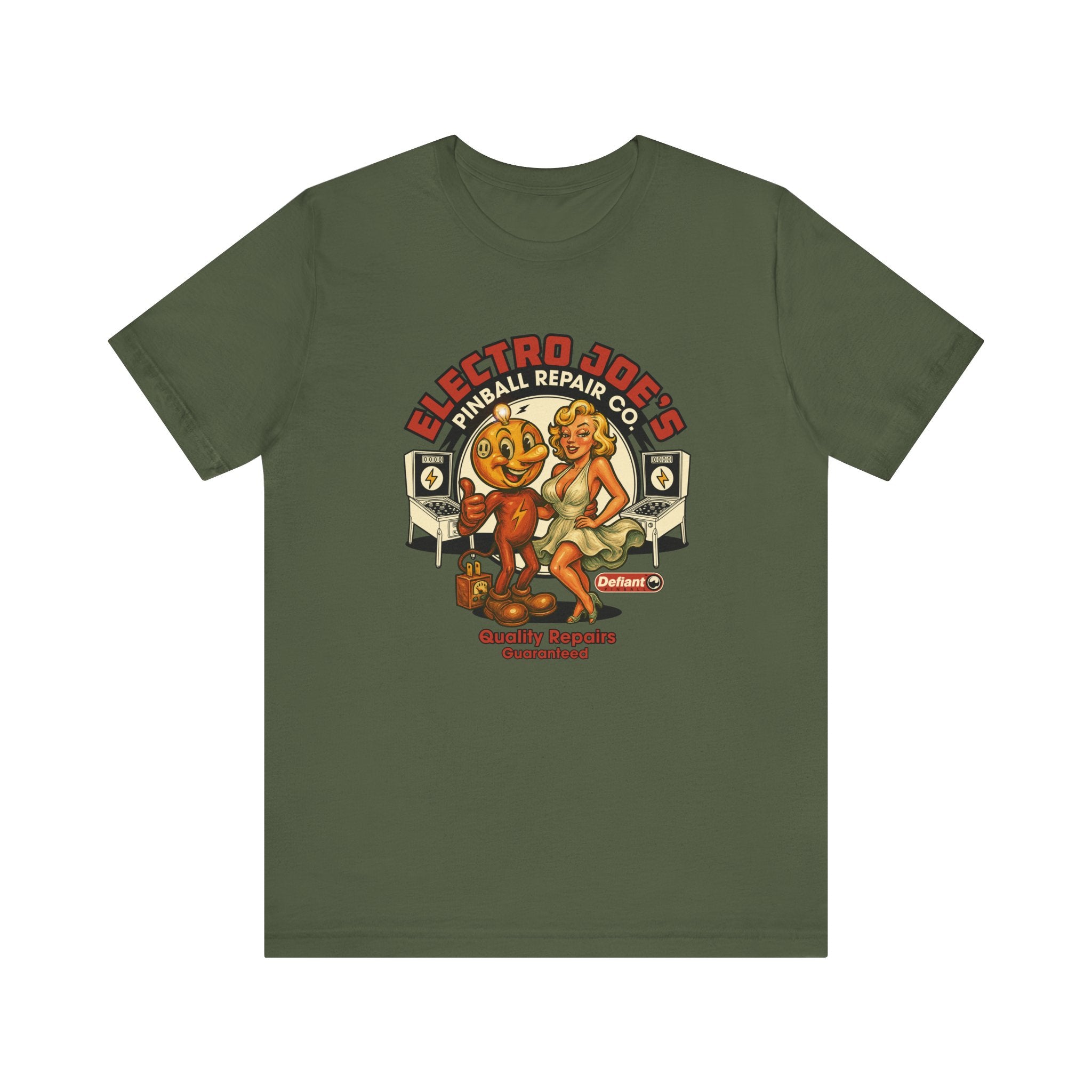 ELECTRO JOE’S PINBALL REPAIR CO. - Unisex Jersey Short Sleeve Tee