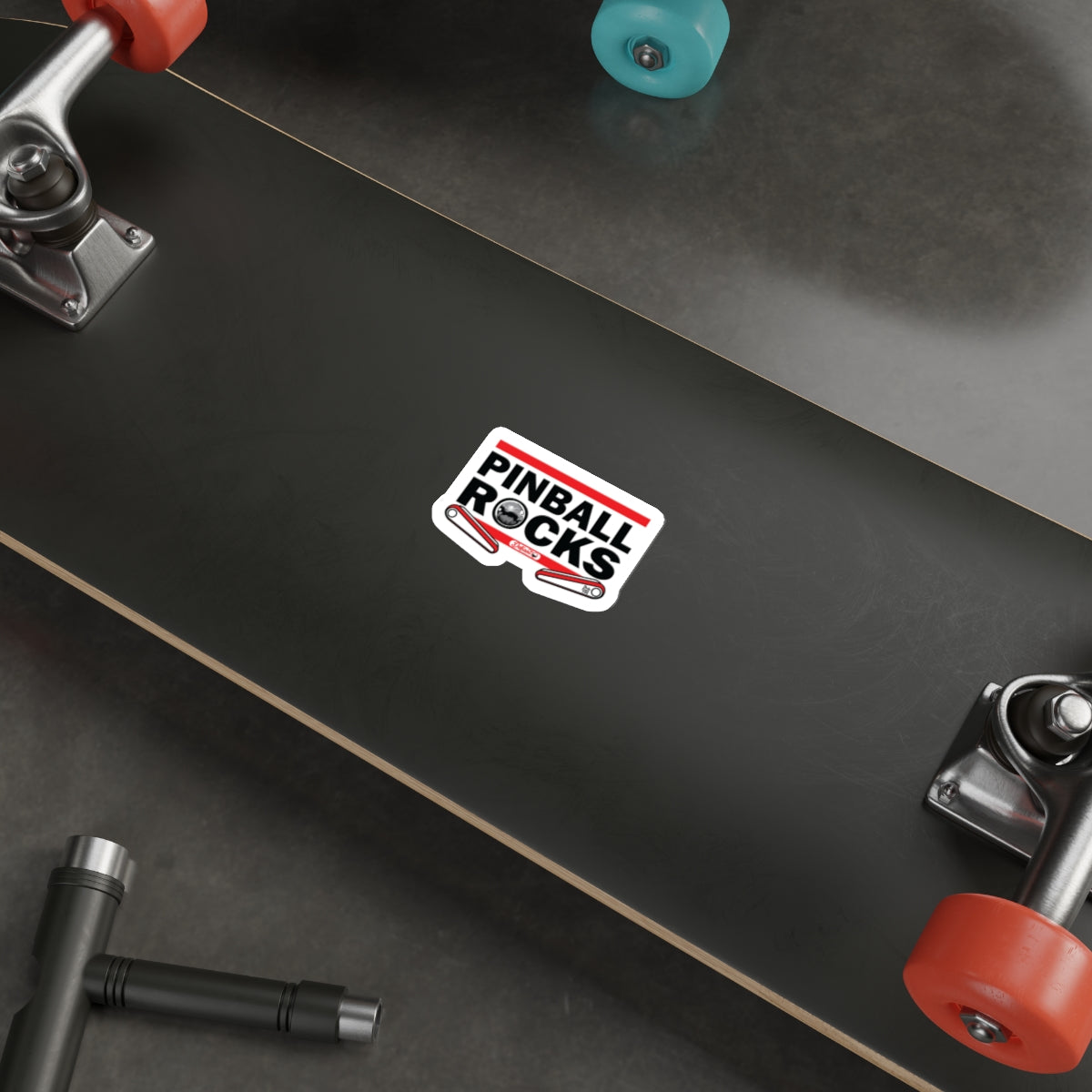 PINBALL ROCKS THE DMC - Die-Cut Stickers