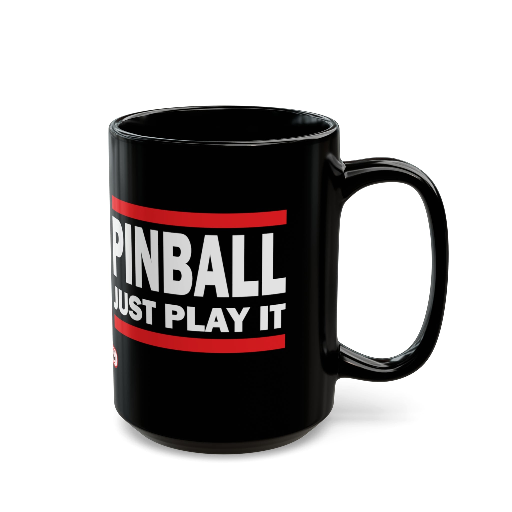 PINBALL JUST PLAY IT Version 2.1 -  Black Mug (11oz, 15oz)
