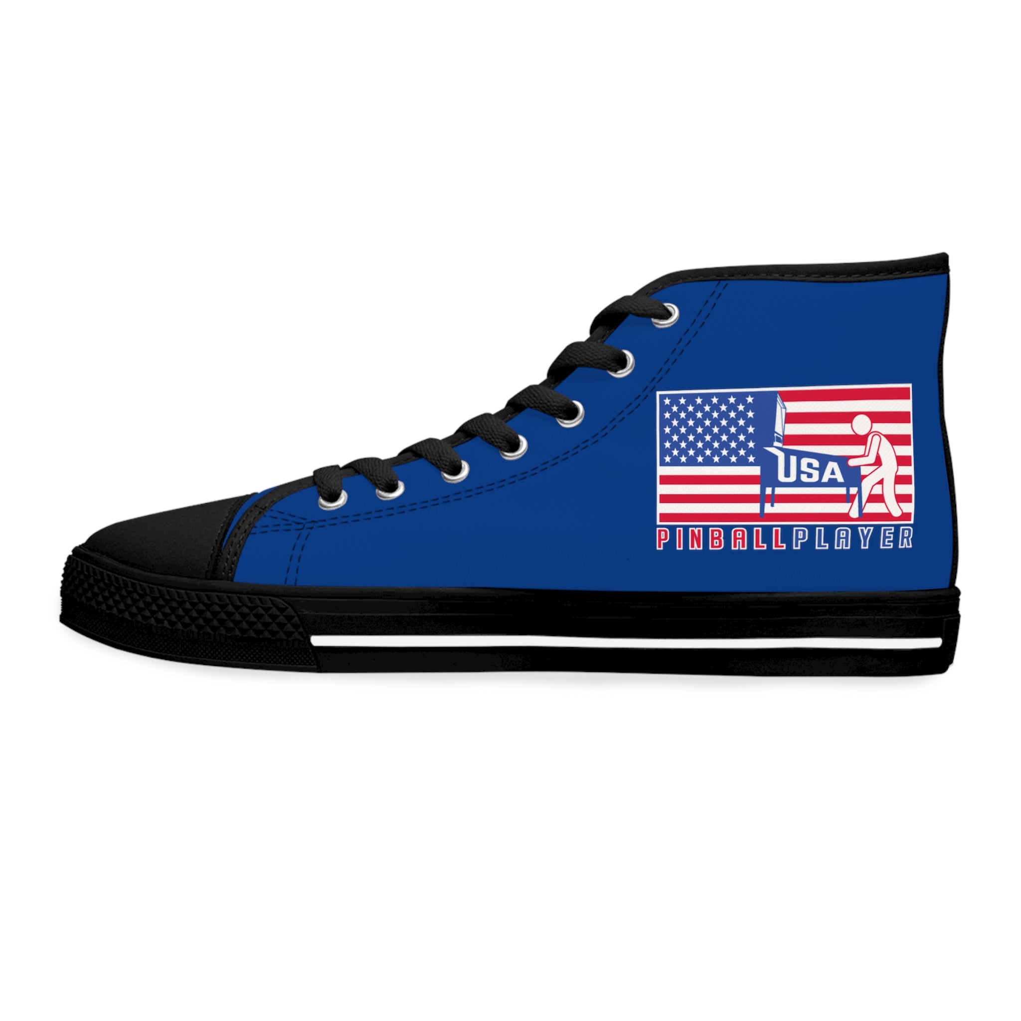 USA PINBALL PLAYER - Women's High Top Sneakers