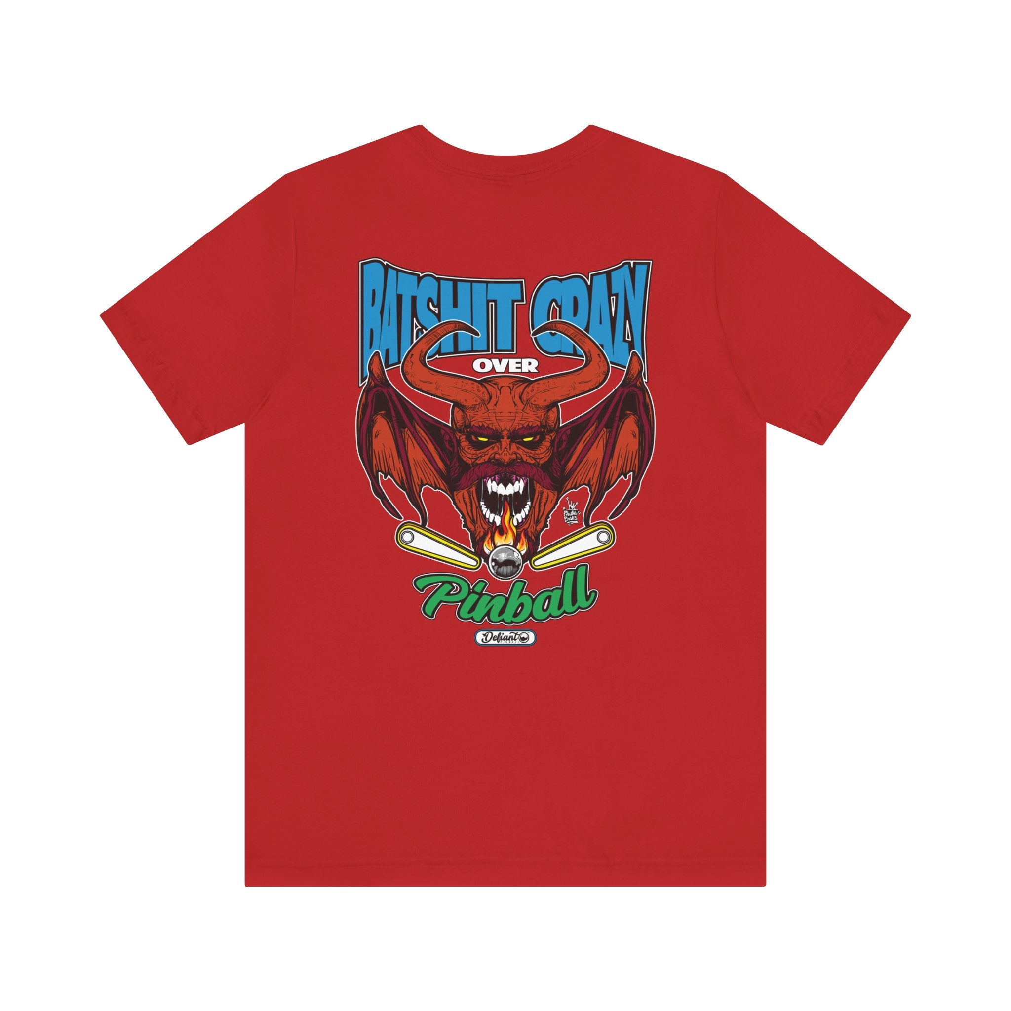Bat Shit Crazy - Front & Back Print Unisex Jersey Short Sleeve Tee