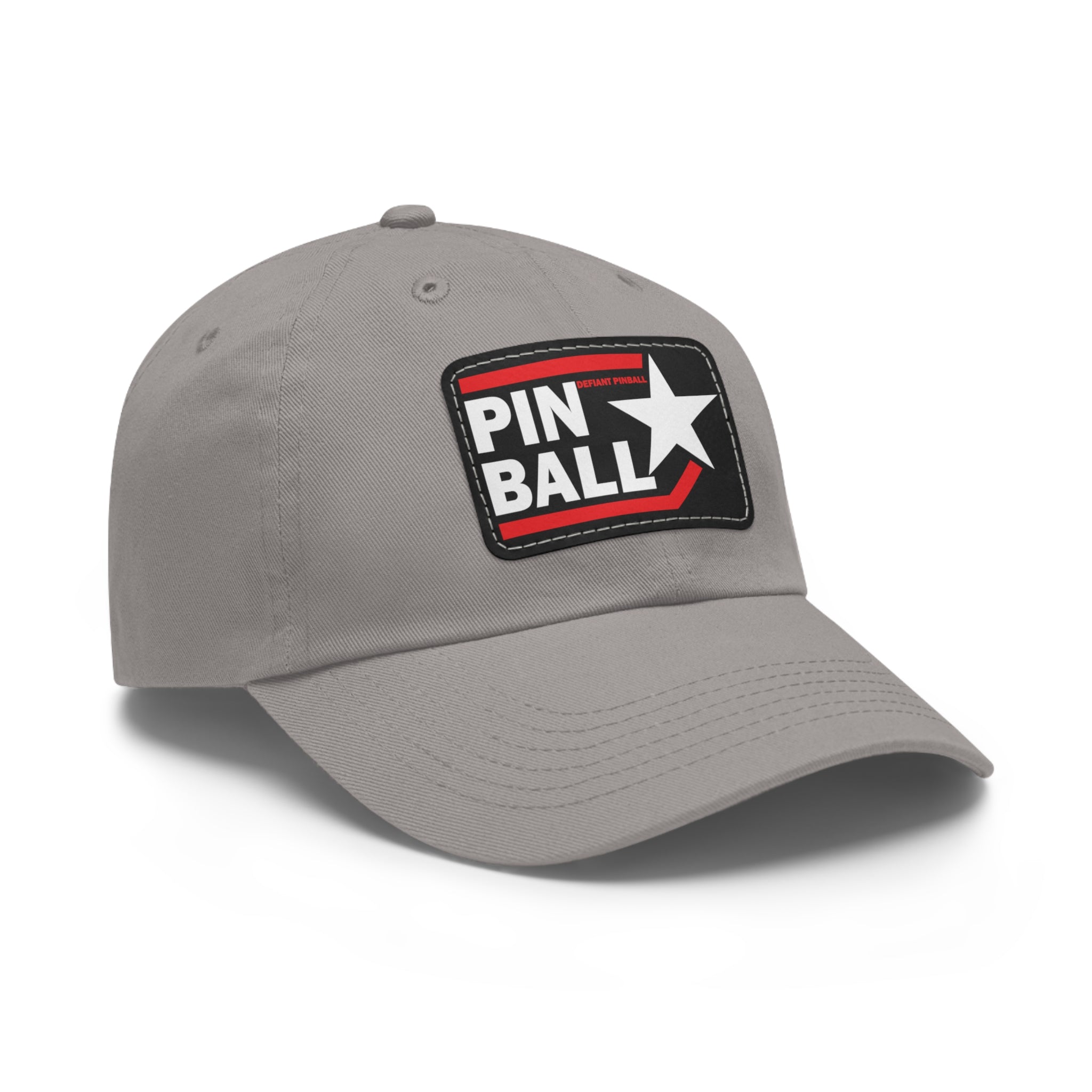 PINBALL Star - Dad Hat with Leather Patch (Rectangle)