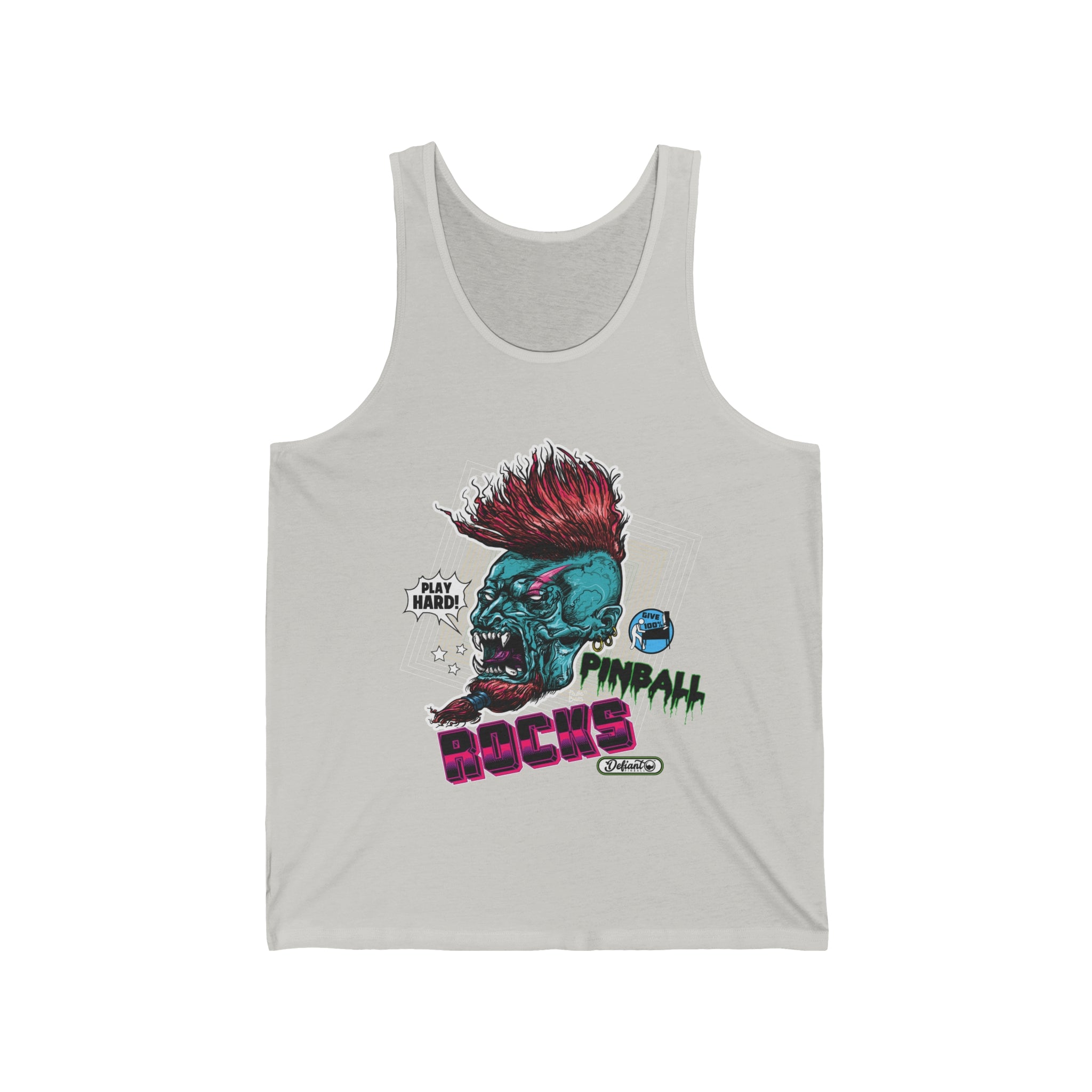 PINBALL ROCKS - (Demon Version) - Unisex Jersey Tank