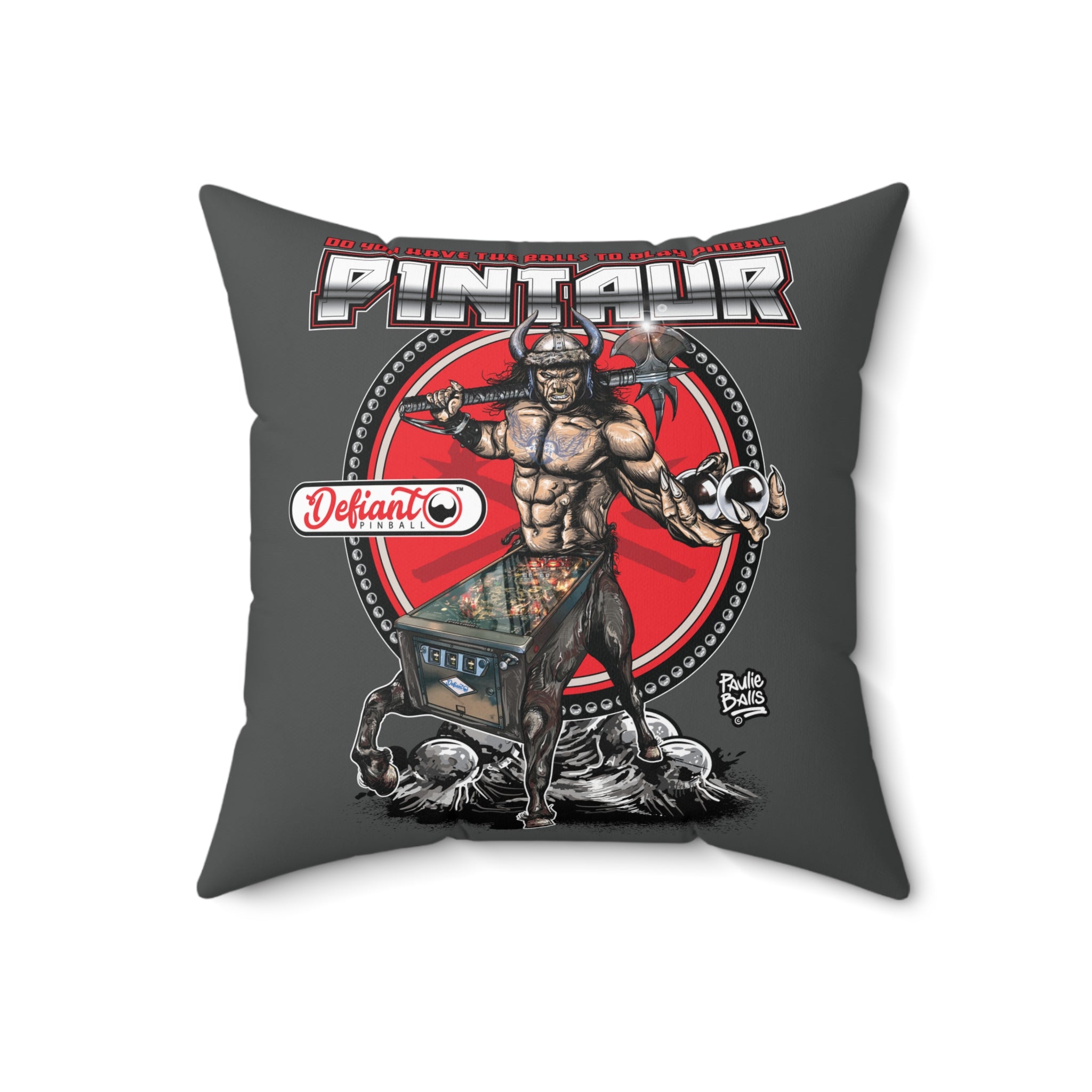 PINTAUR - Spun Polyester Square Pillow