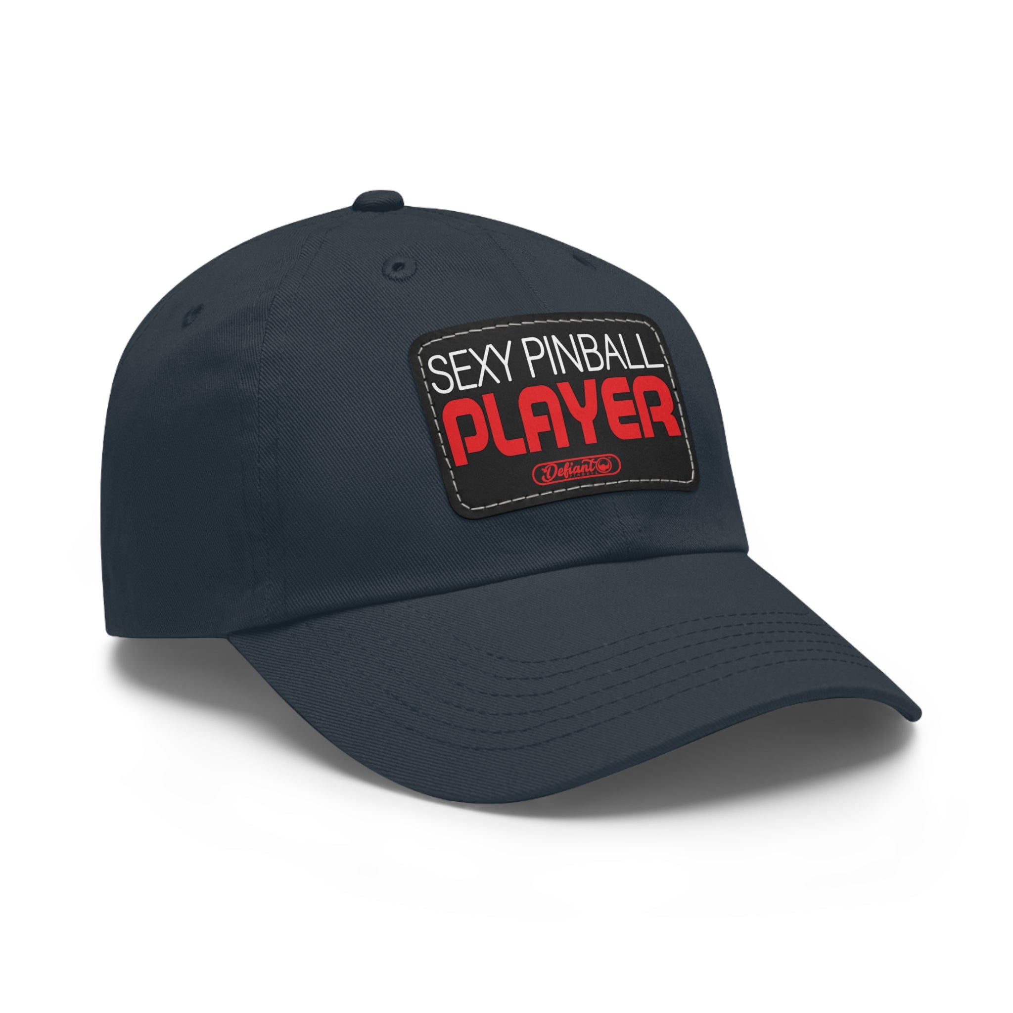 Sexy Pinball  Play - Dad Hat with Leather Patch (Rectangle)