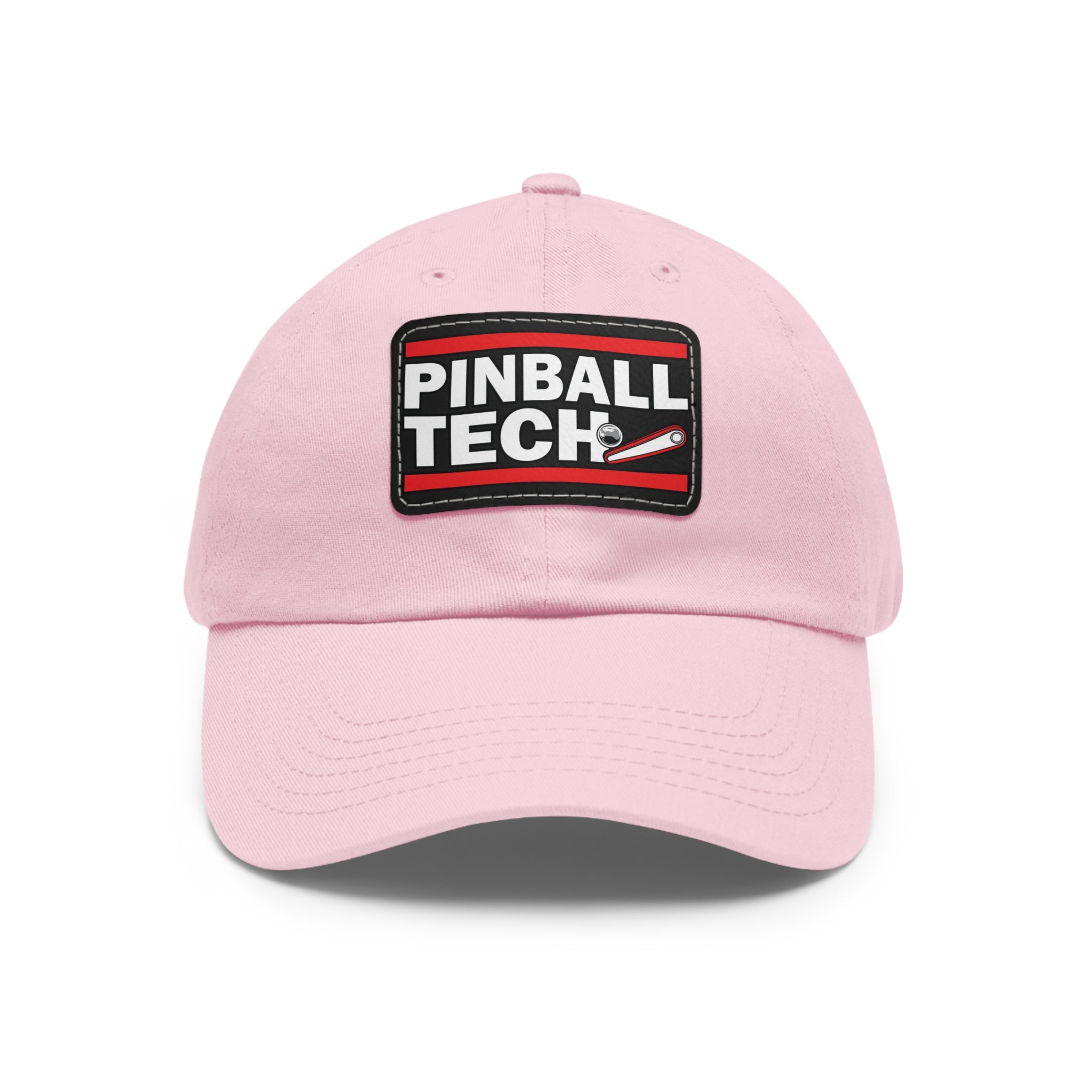 PINBALL TECH - Dad Hat with Leather Patch (Rectangle)