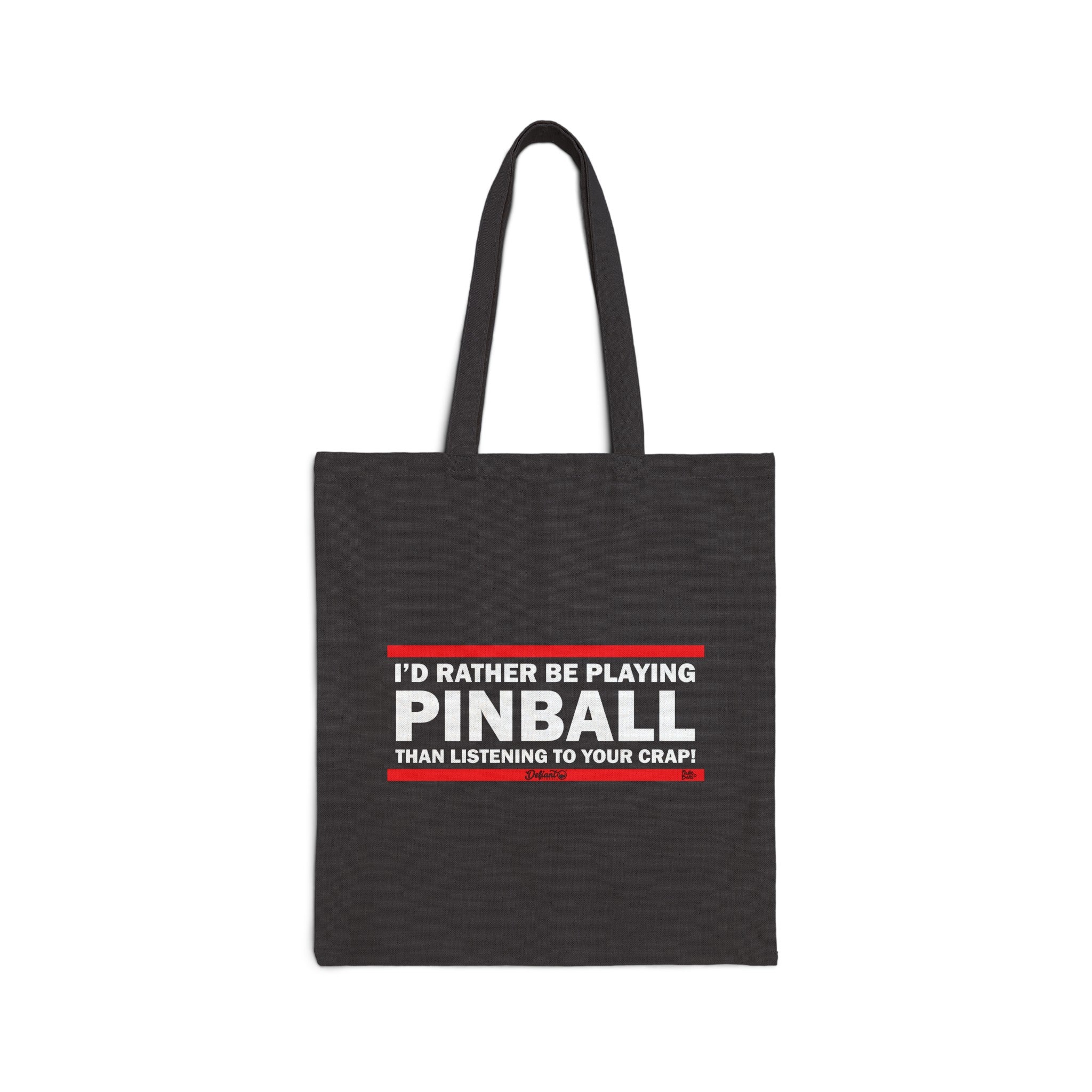 I'D RATHER BE PLAYING - Cotton Canvas Tote Bag