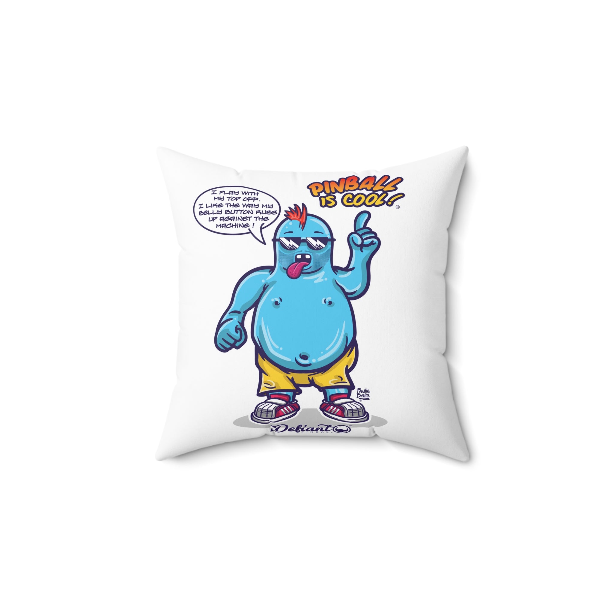 PINBALL IS COOL! - Spun Polyester Square Pillow