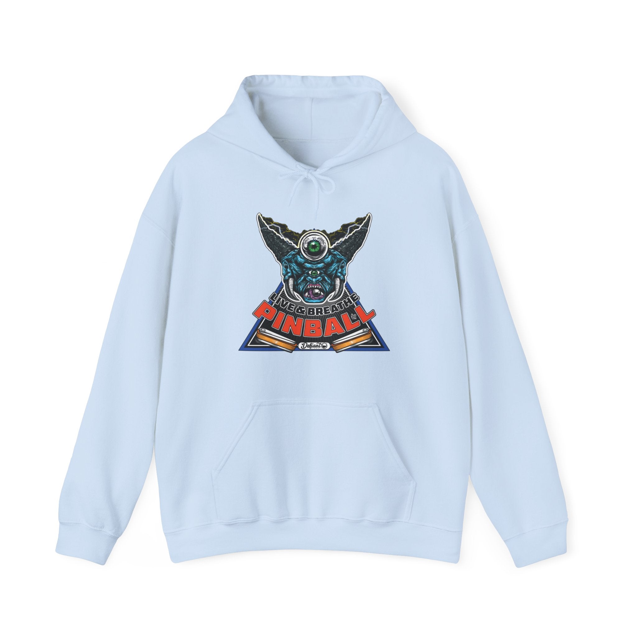I LIVE AND BREATHE PINBALL - Unisex Heavy Blend™ Hooded Sweatshirt