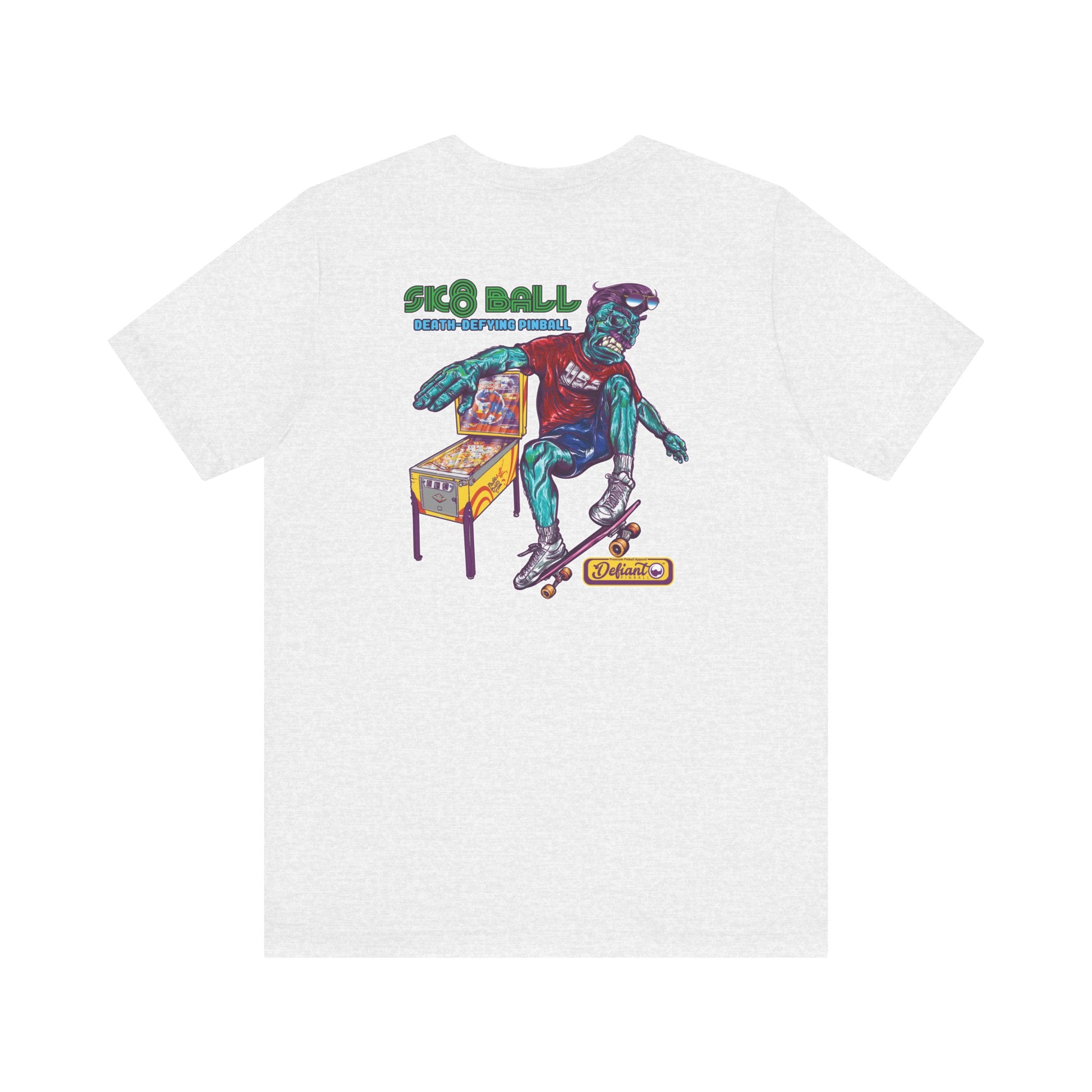 SK8 BALL - Front & Back Print Unisex Jersey Short Sleeve Tee