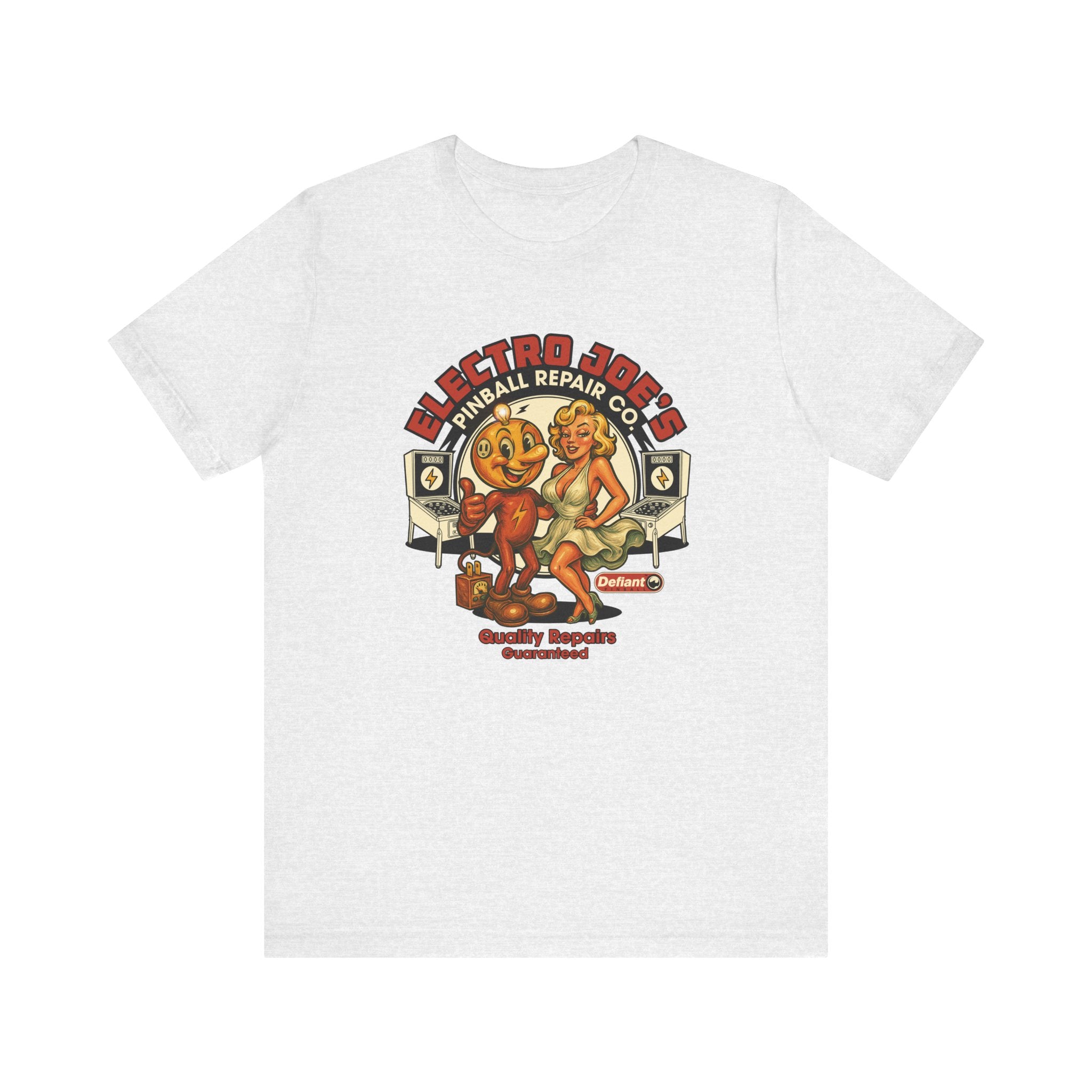 ELECTRO JOE’S PINBALL REPAIR CO. - Unisex Jersey Short Sleeve Tee