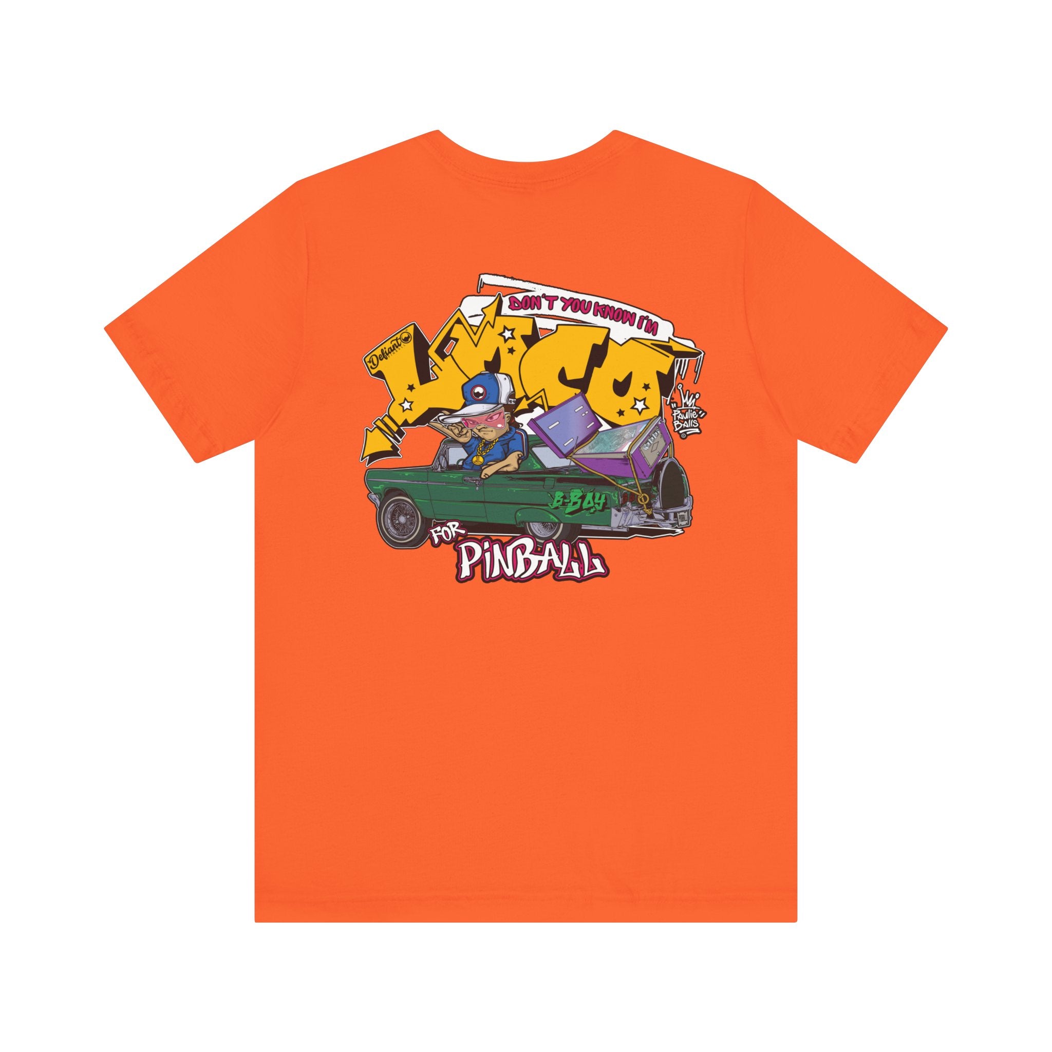 LOCO FOR PINBALL - Front & Back Print Unisex Jersey Short Sleeve Tee