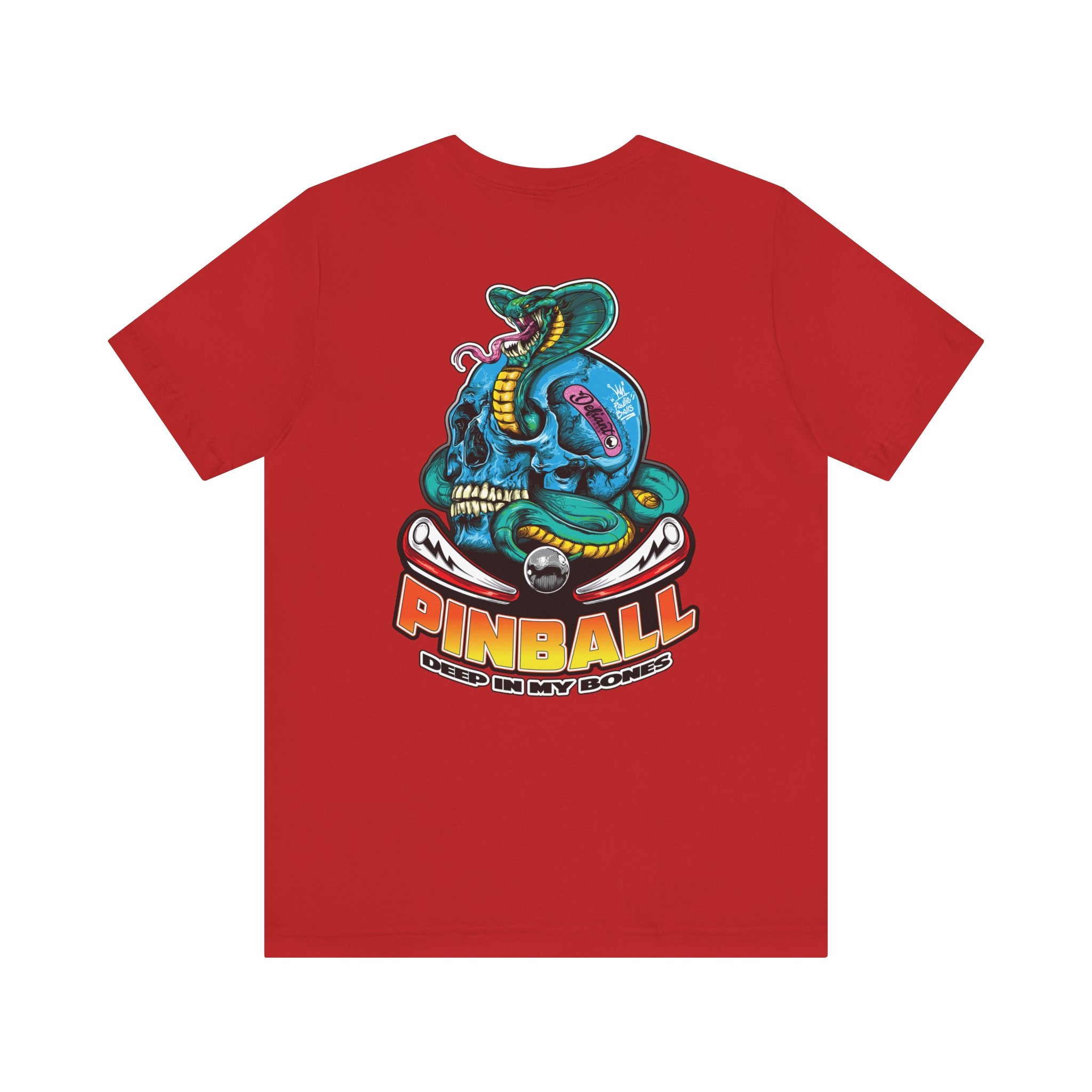DEEP BONES - Front & Back Print  Unisex Jersey Short Sleeve Tee