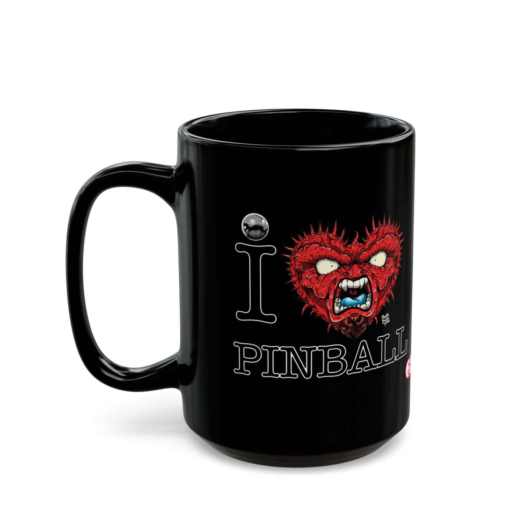 I LOVE PINBALL - Black Mug (11oz, 15oz)