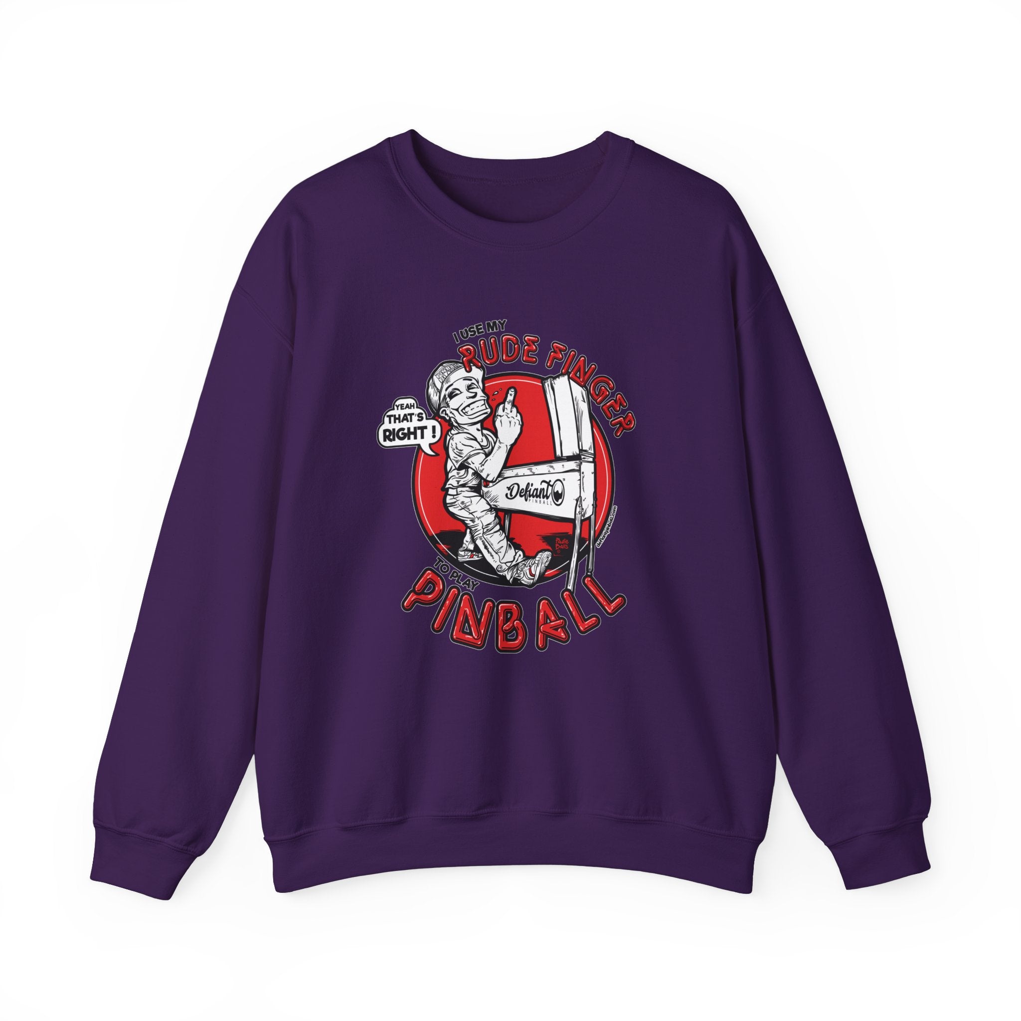 RUDE FINGER - Unisex Heavy Blend™ Crewneck Sweatshirt Jumper
