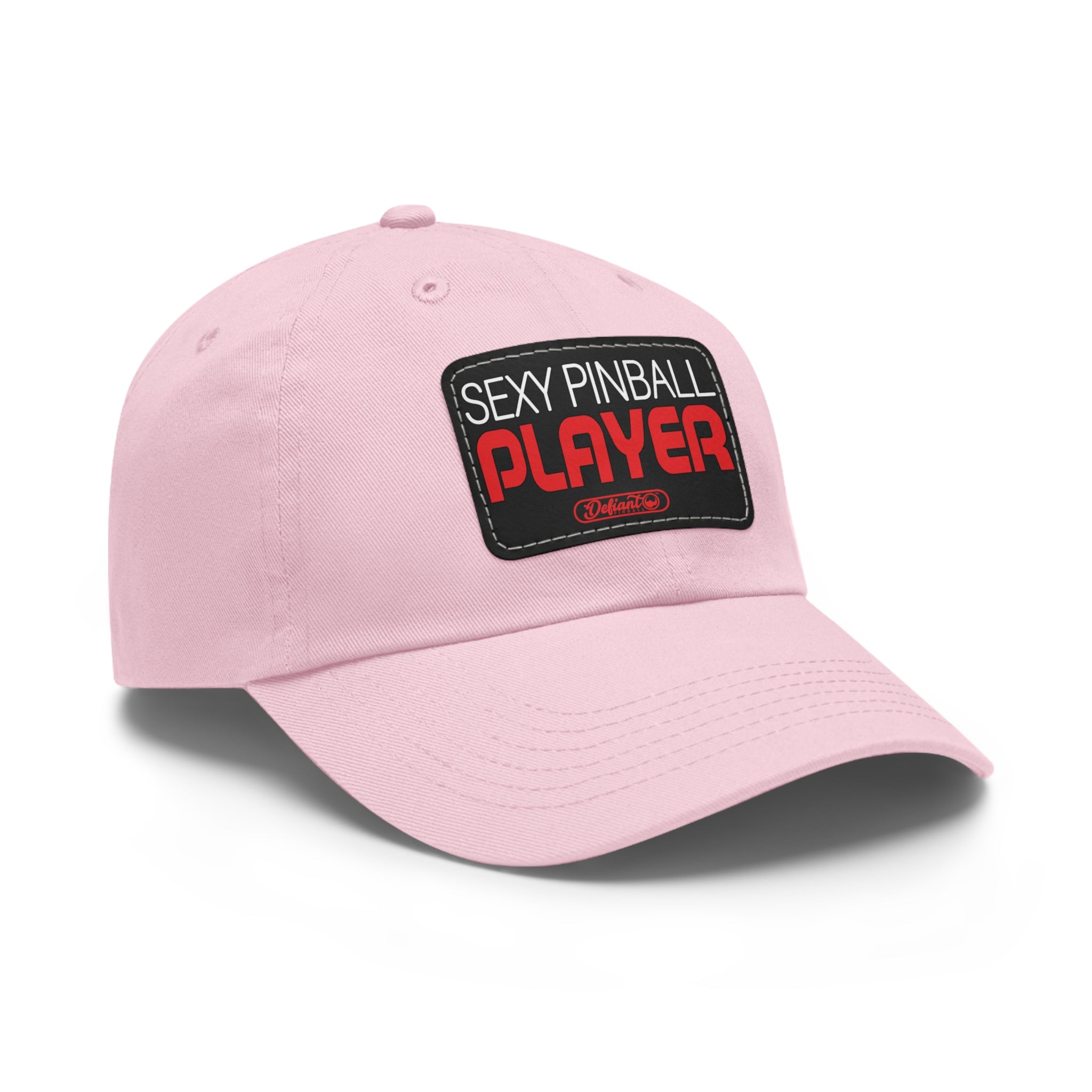 Sexy Pinball  Play - Dad Hat with Leather Patch (Rectangle)