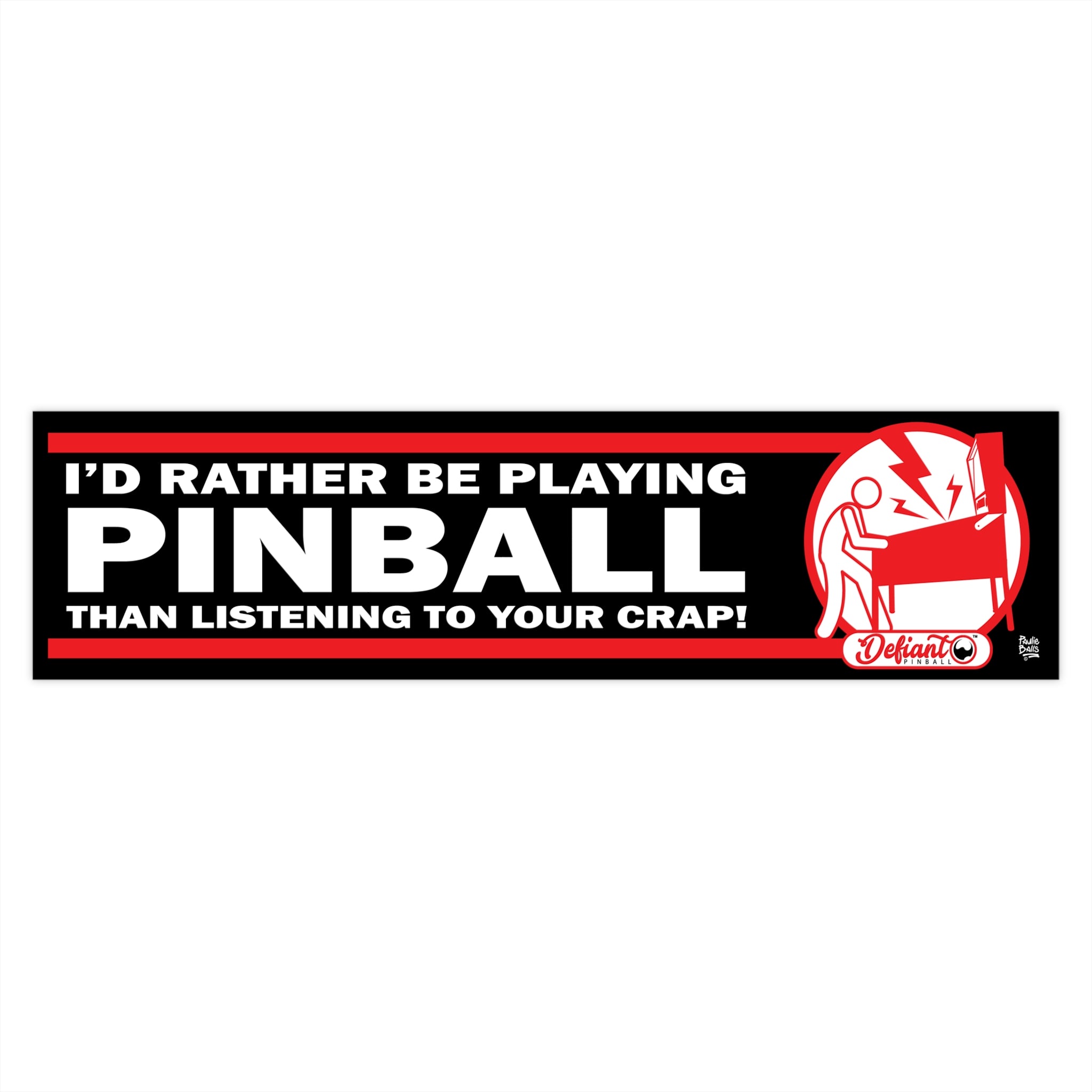 I'D RATHER BE PLAYING - Bumper Stickers
