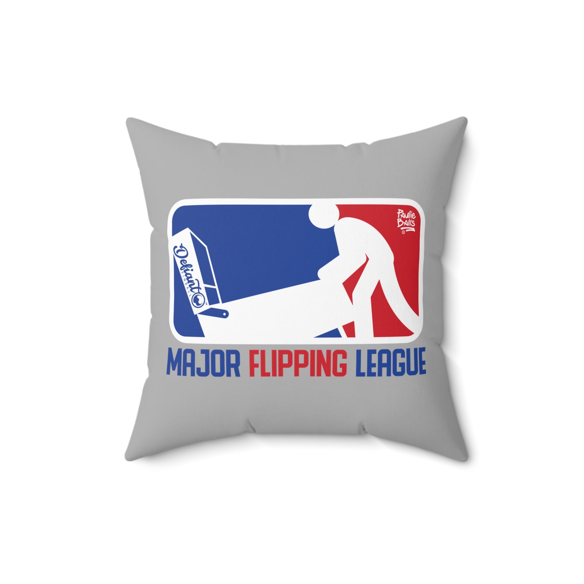 MAJOR FLIPPING LEAGUE -  Spun Polyester Square Pillow