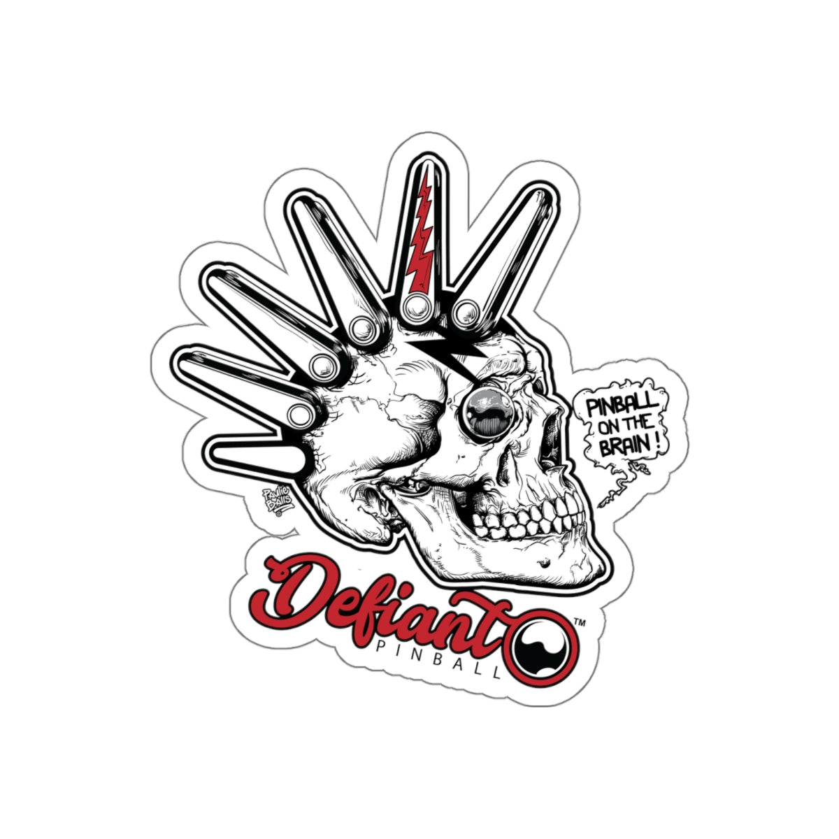 Flipper Head - Die-Cut Stickers