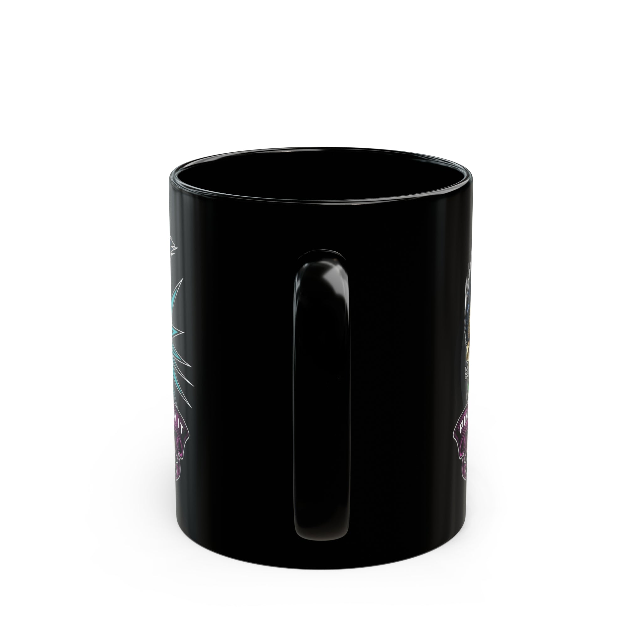 PINBALL JUST PLAY IT (Tongue Version) - Black Mug (11oz, 15oz)