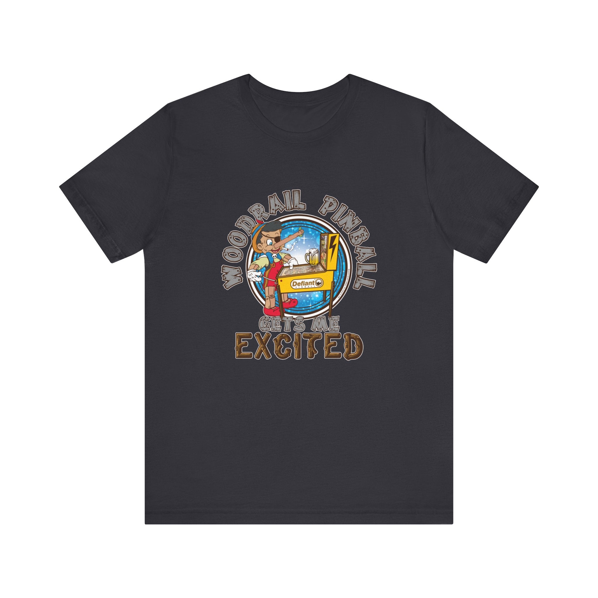 I love wood rails - Unisex Jersey Short Sleeve Tee