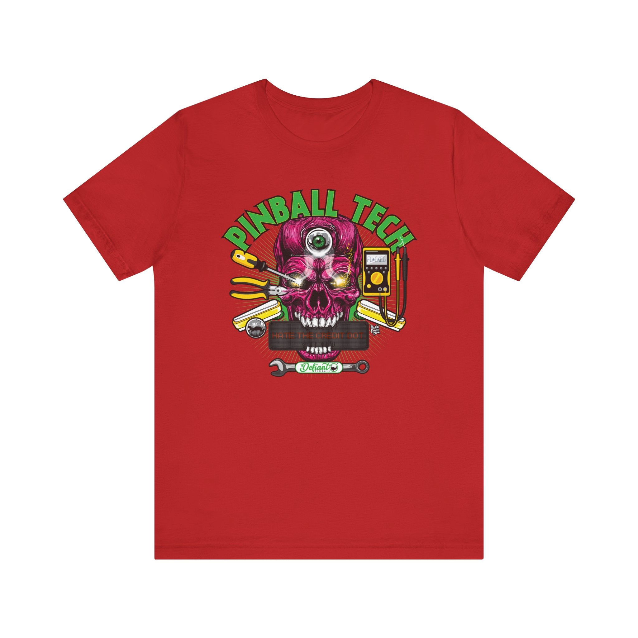 PINBALL TECH - Unisex Jersey Short Sleeve Tee