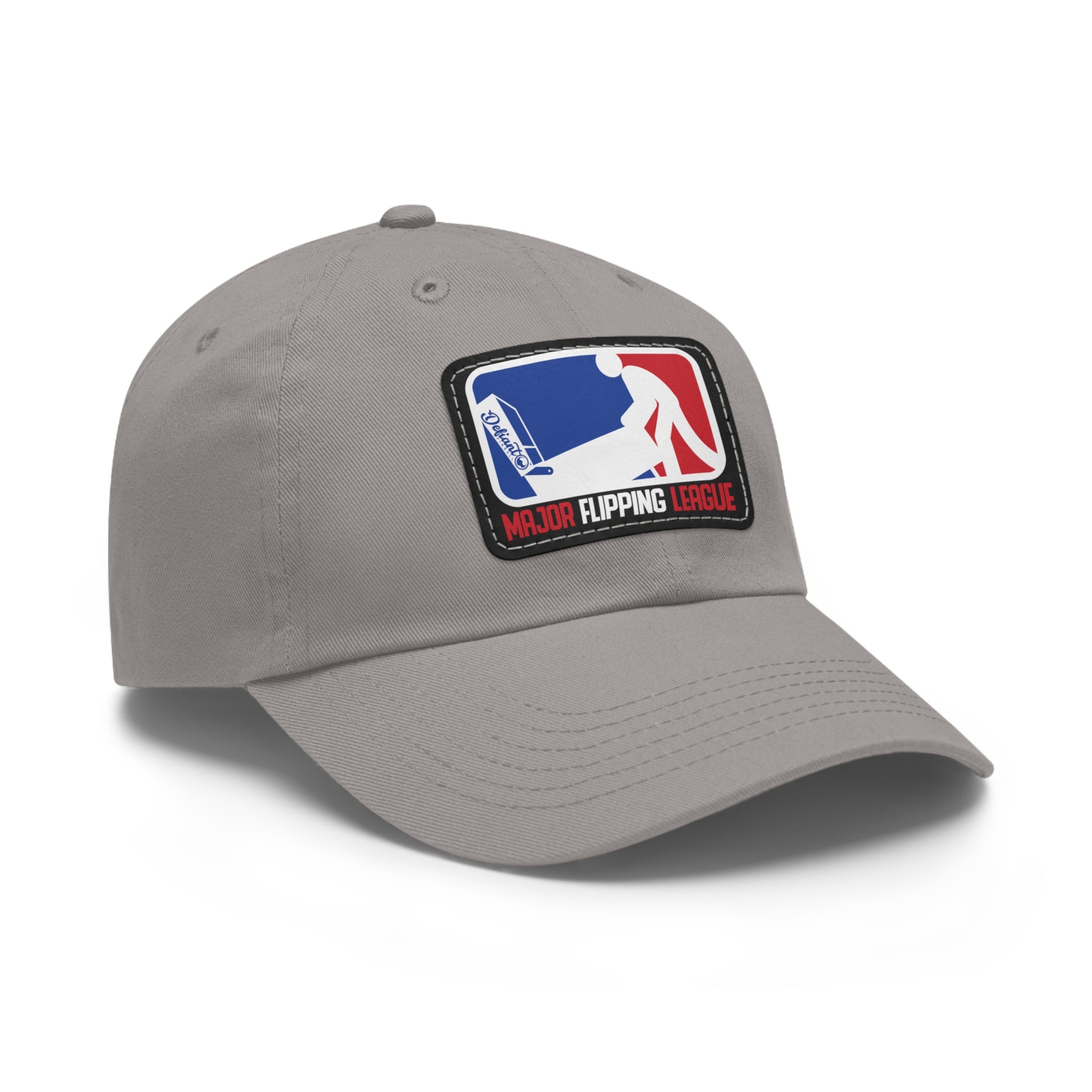 MAJOR FLIPPING LEAGUE - Dad Hat with Leather Patch (Rectangle)