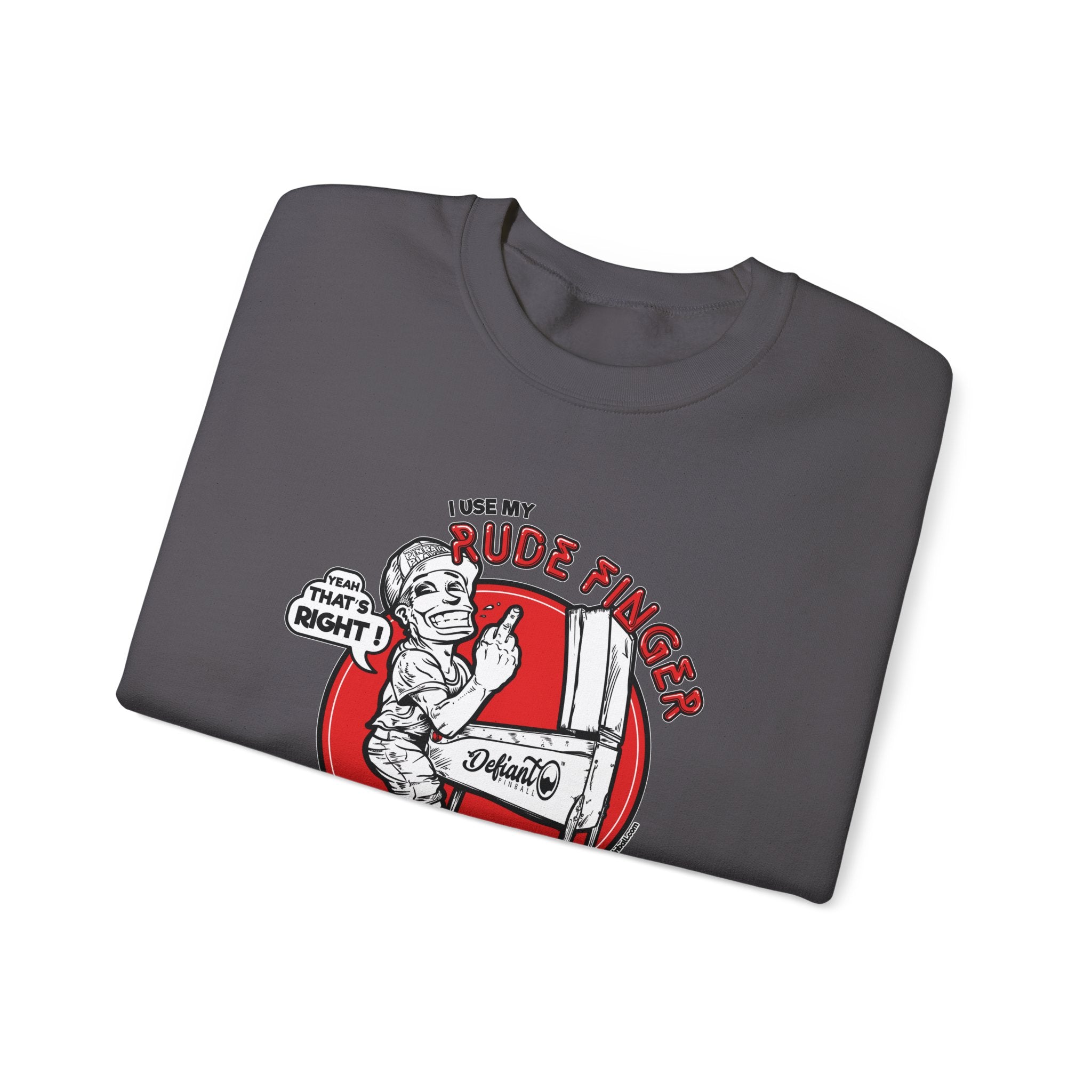 RUDE FINGER - Unisex Heavy Blend™ Crewneck Sweatshirt Jumper