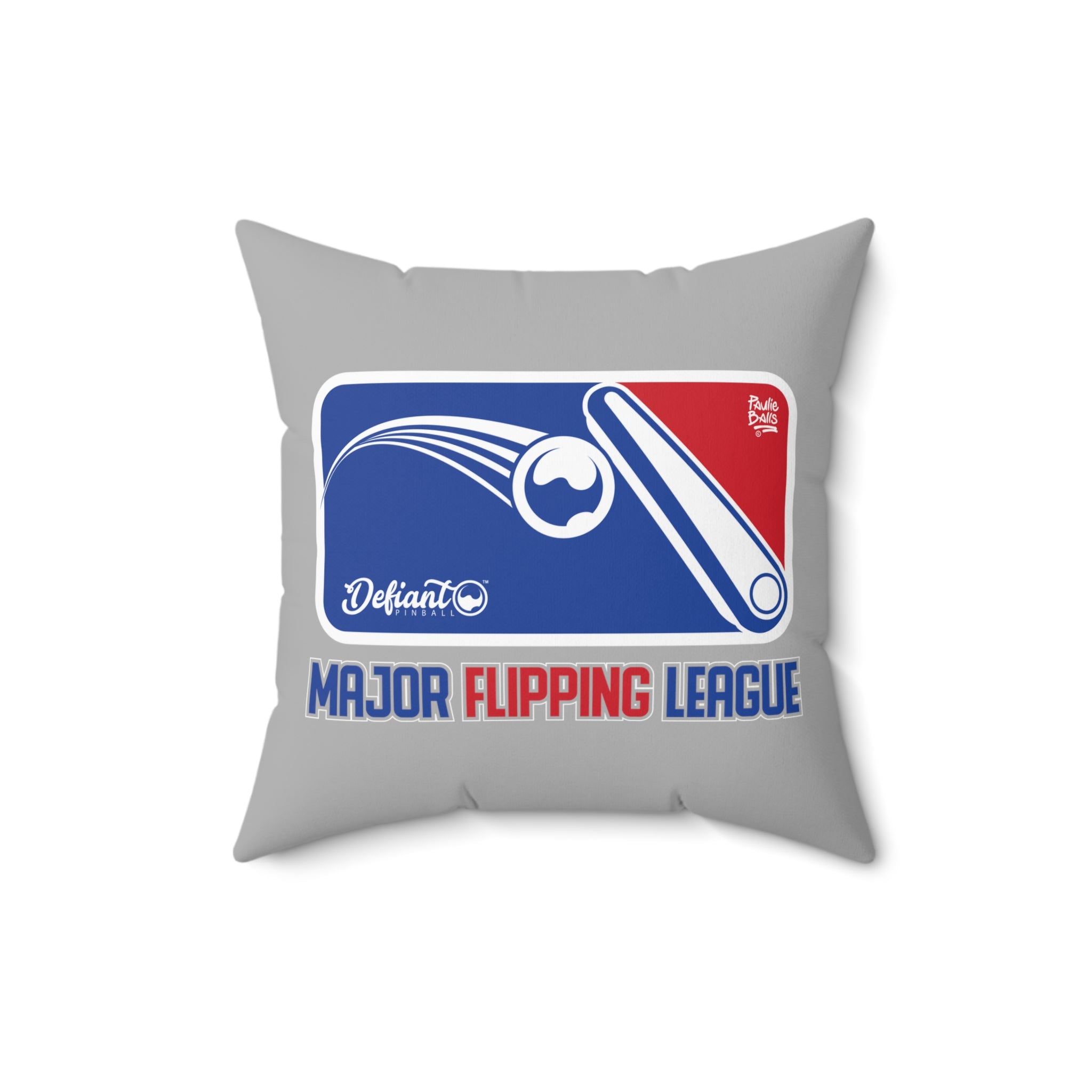 MAJOR FLIPPING LEAGUE -  Spun Polyester Square Pillow