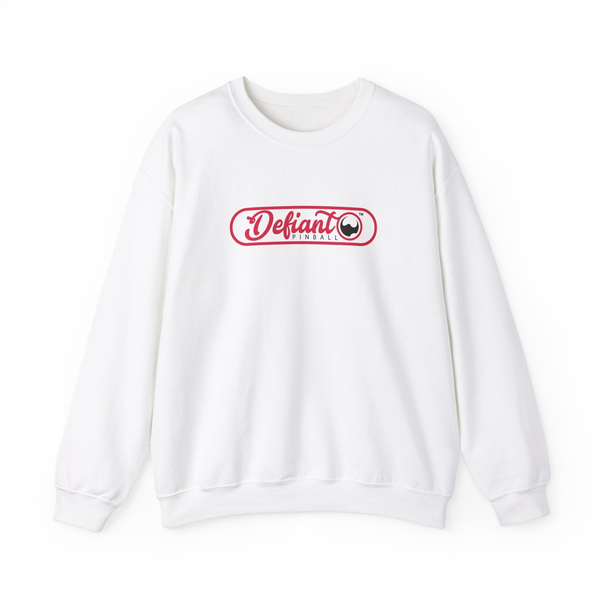 Defiant Pinball Long Logo - Unisex Heavy Blend™ Crewneck Sweatshirt Jumper
