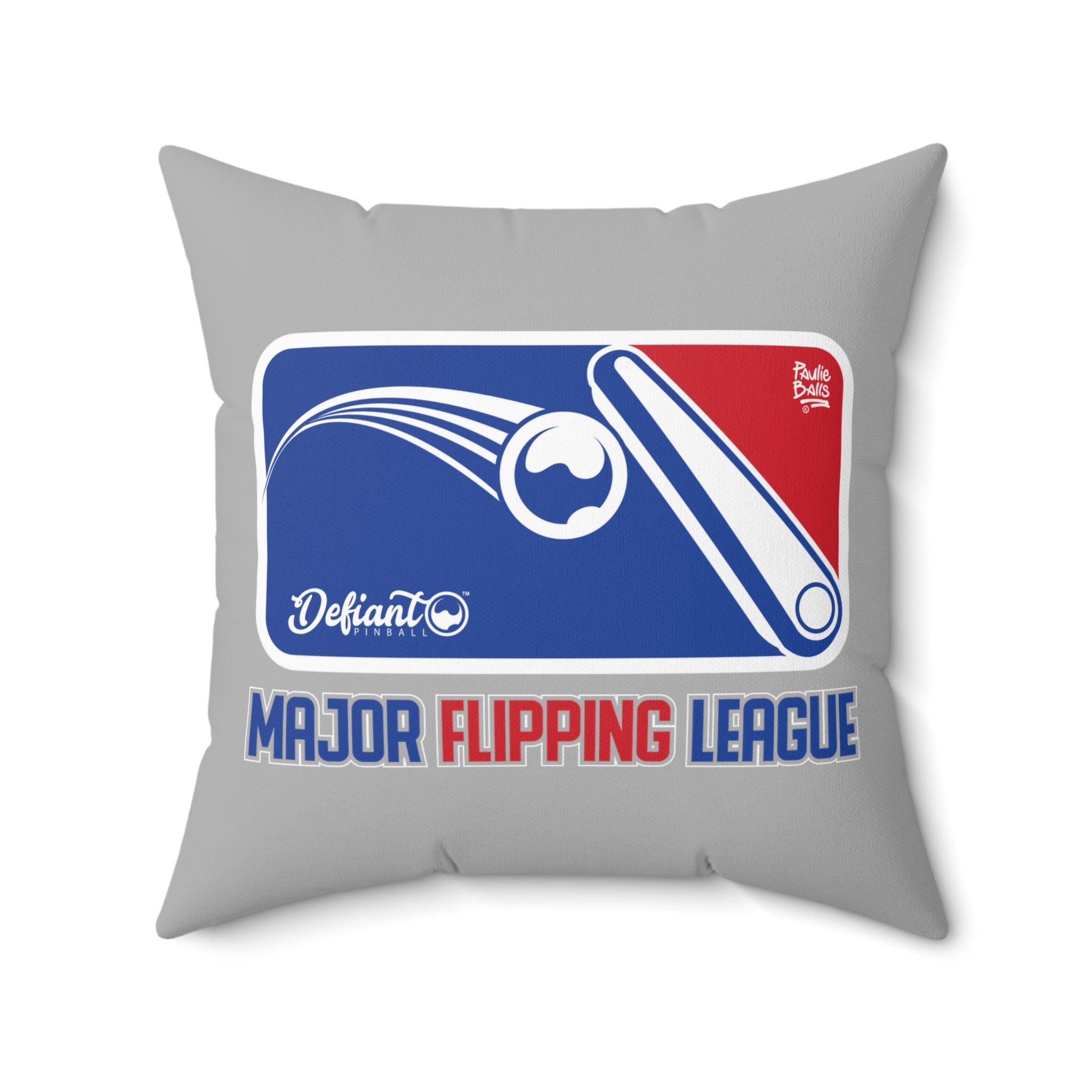 MAJOR FLIPPING LEAGUE -  Spun Polyester Square Pillow